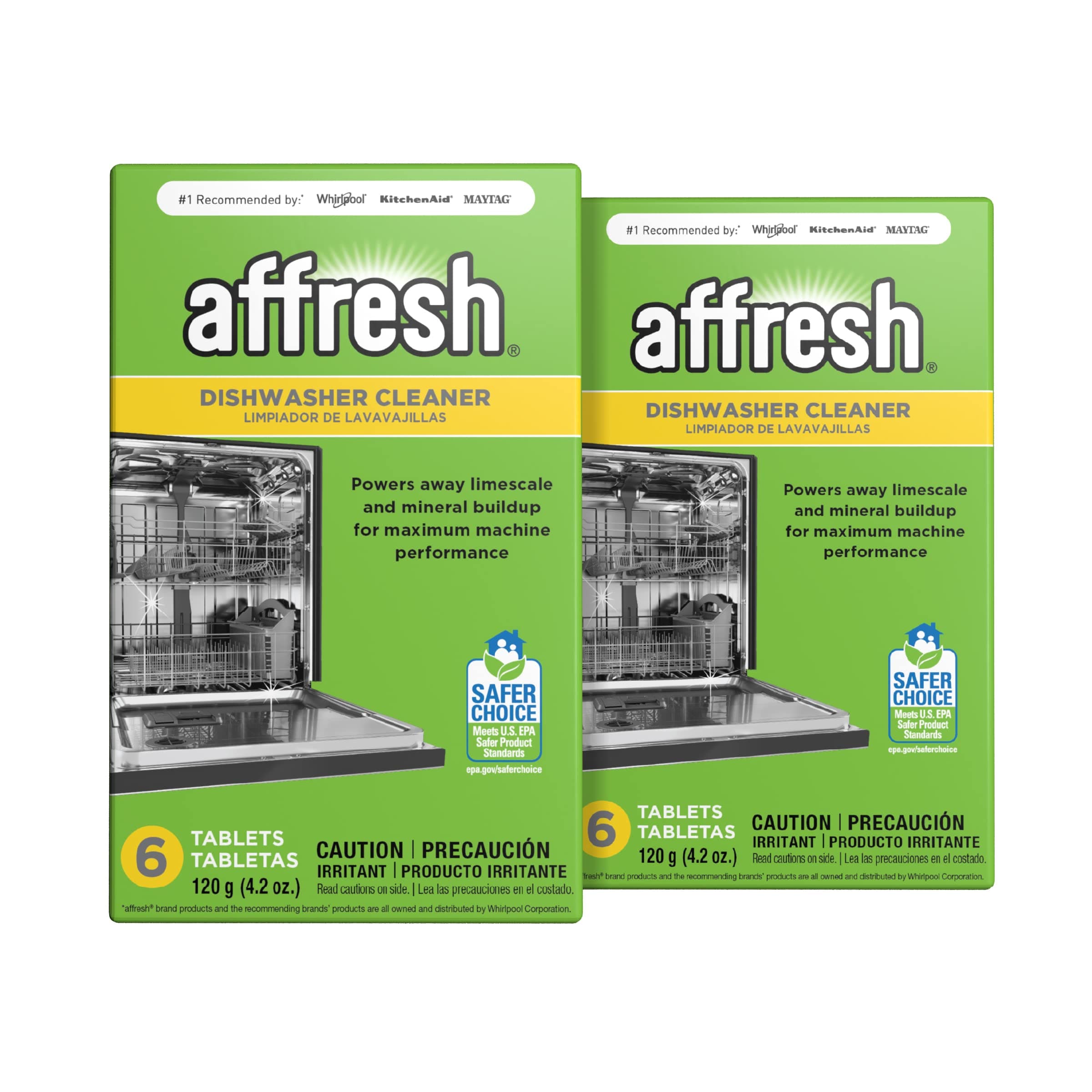 Affresh W10549851M2 Dishwasher Cleaner, 6 Tablets in Carton, Original Version