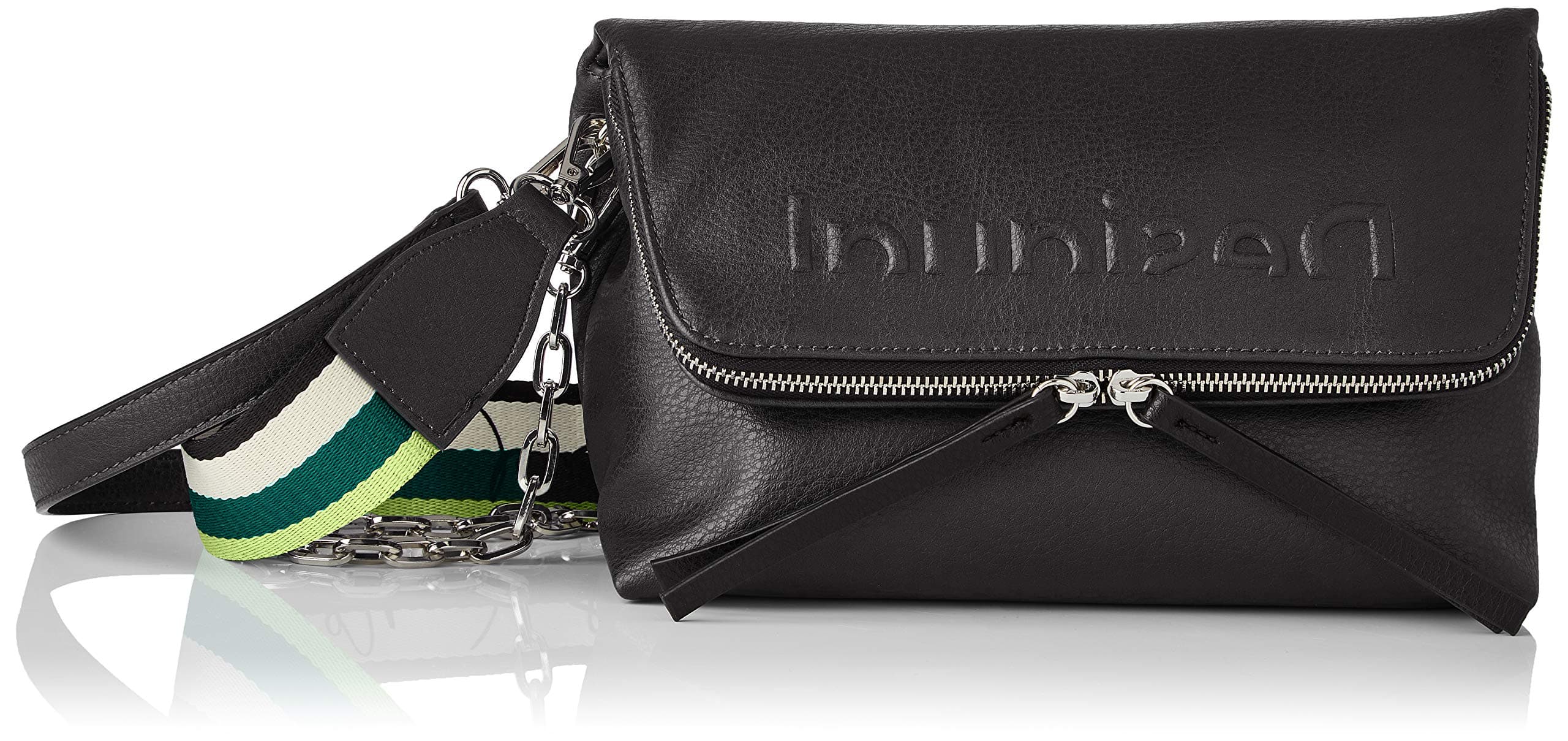 DesigualEmbossed Half Logo Crossbody Sling Bag SS21 Style 21SAXP41