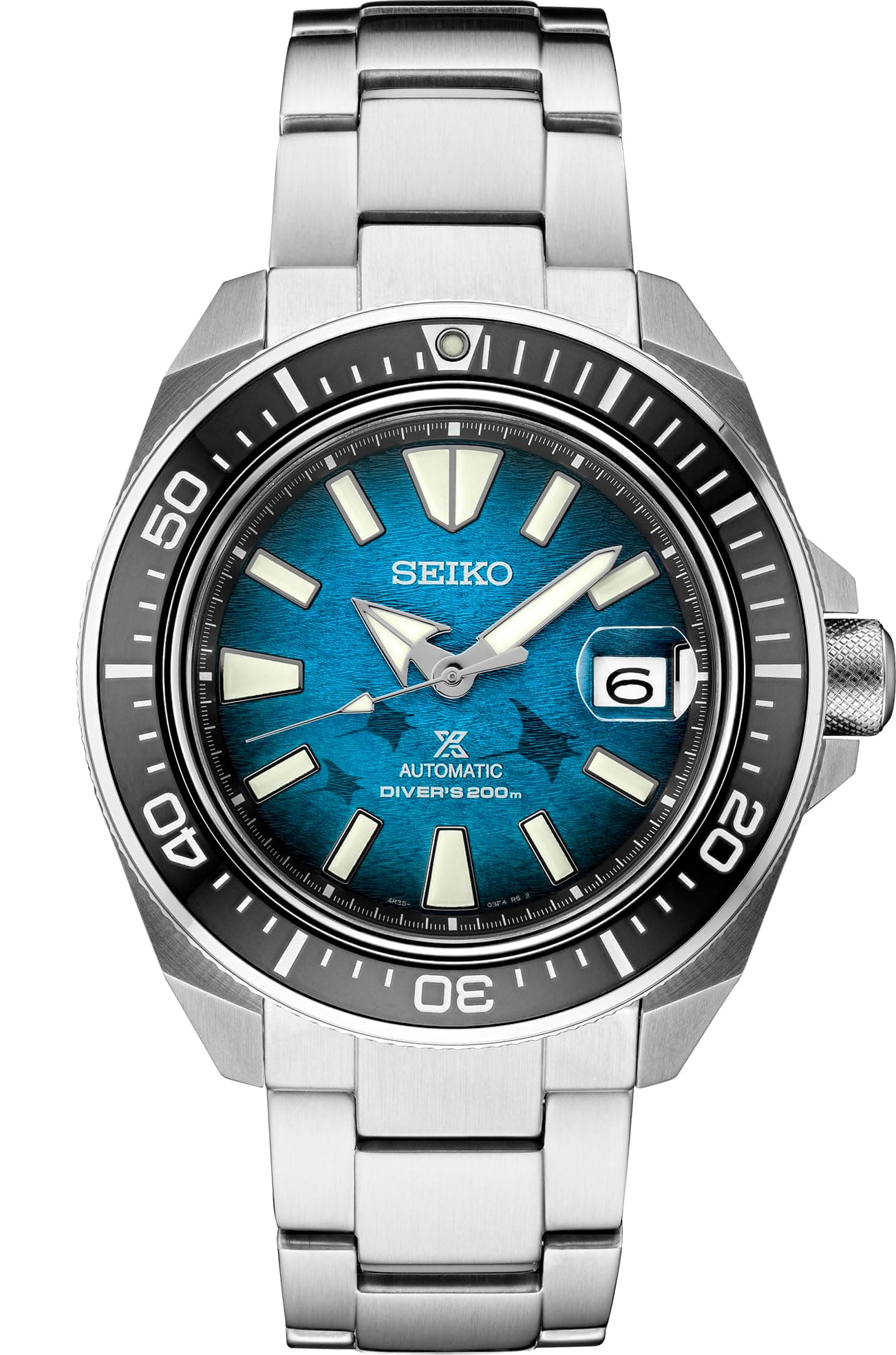 Seiko Seiko Prospex Automatic Diver Special Edition SRPE33 Wristwatch Men's Reverse Import Analog Navy Silver Samurai