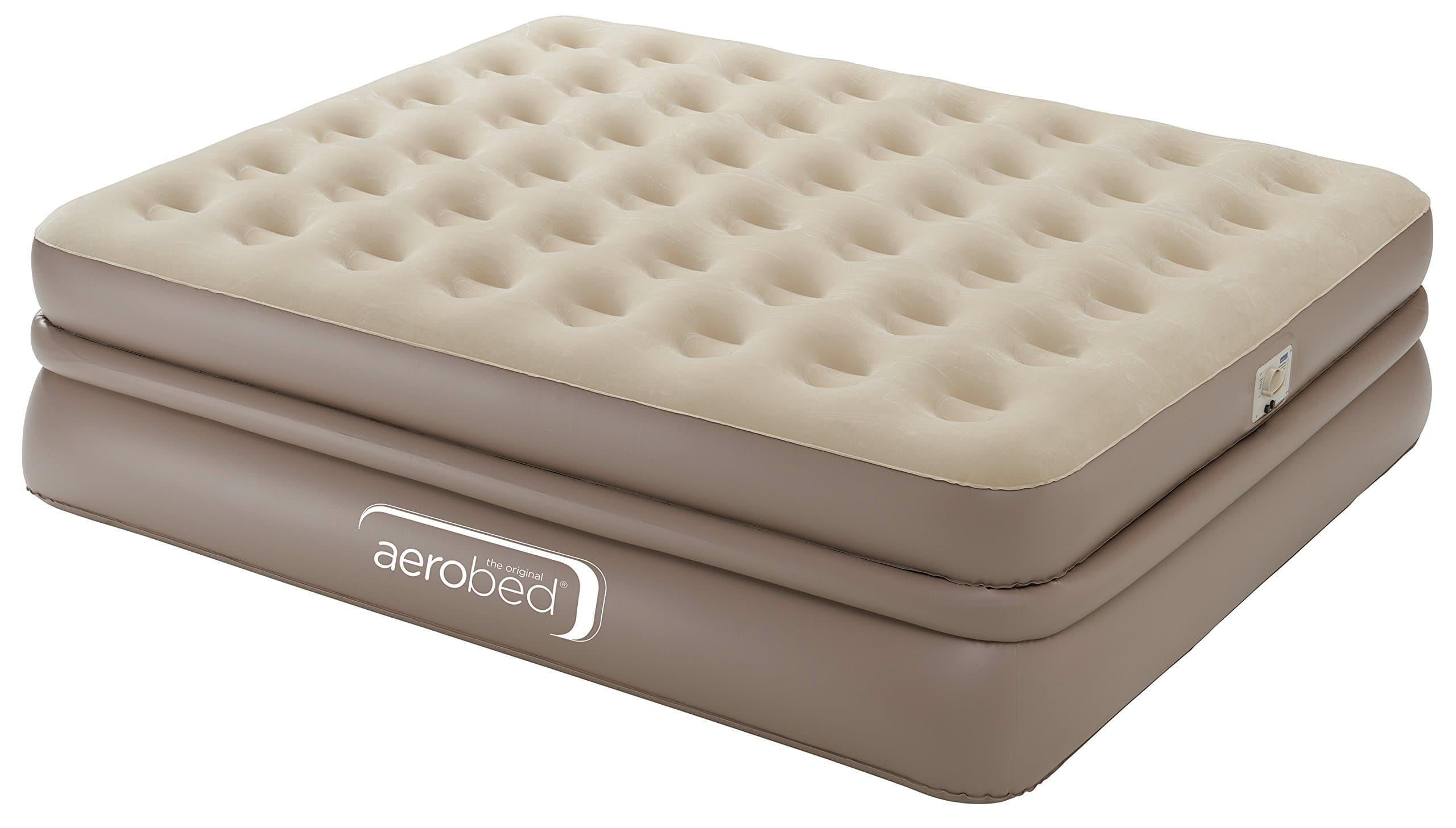 Aerobed Airbed Luxury Collection Raised, Indoor Air Bed, Built-in Electric Pump, Blow Up Guest Bed, Flocked Inflatable Mattress