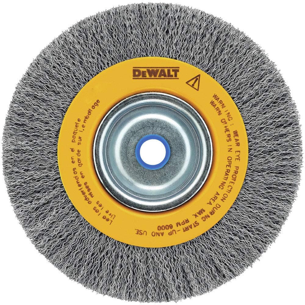 DEWALT Wire Wheel for Bench Grinder, Crimped Wire, 8-Inch