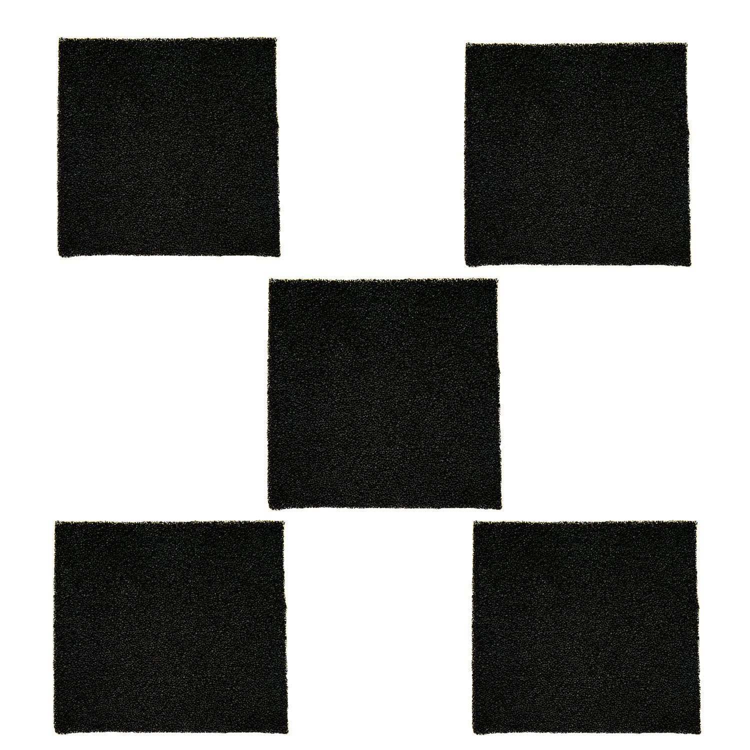 KOTTO 5 Pack 0.4 Inch Thick Activated Carbon Solder Fume Extractor Filters - Smoke Absorber Refills for Ventilation Systems