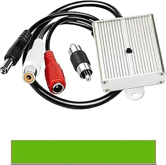 CCTV Microphone Audio Outdoor Security Gift RCA Tiny Surveillance Mic DVR High Sensitive Preamp Amplified Pickup Device External Camera Sound Waterproof Best Metal Case