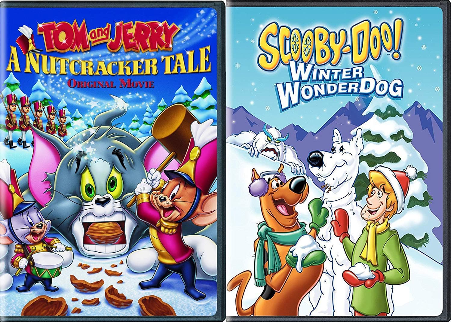 Christmas Wonder Dog Scooby Doo Winter Wonderdog & Tom & Jerry A Nutcracker Original Hanna Barbera Double Feature Animated Cartoon Holiday 2-Pack