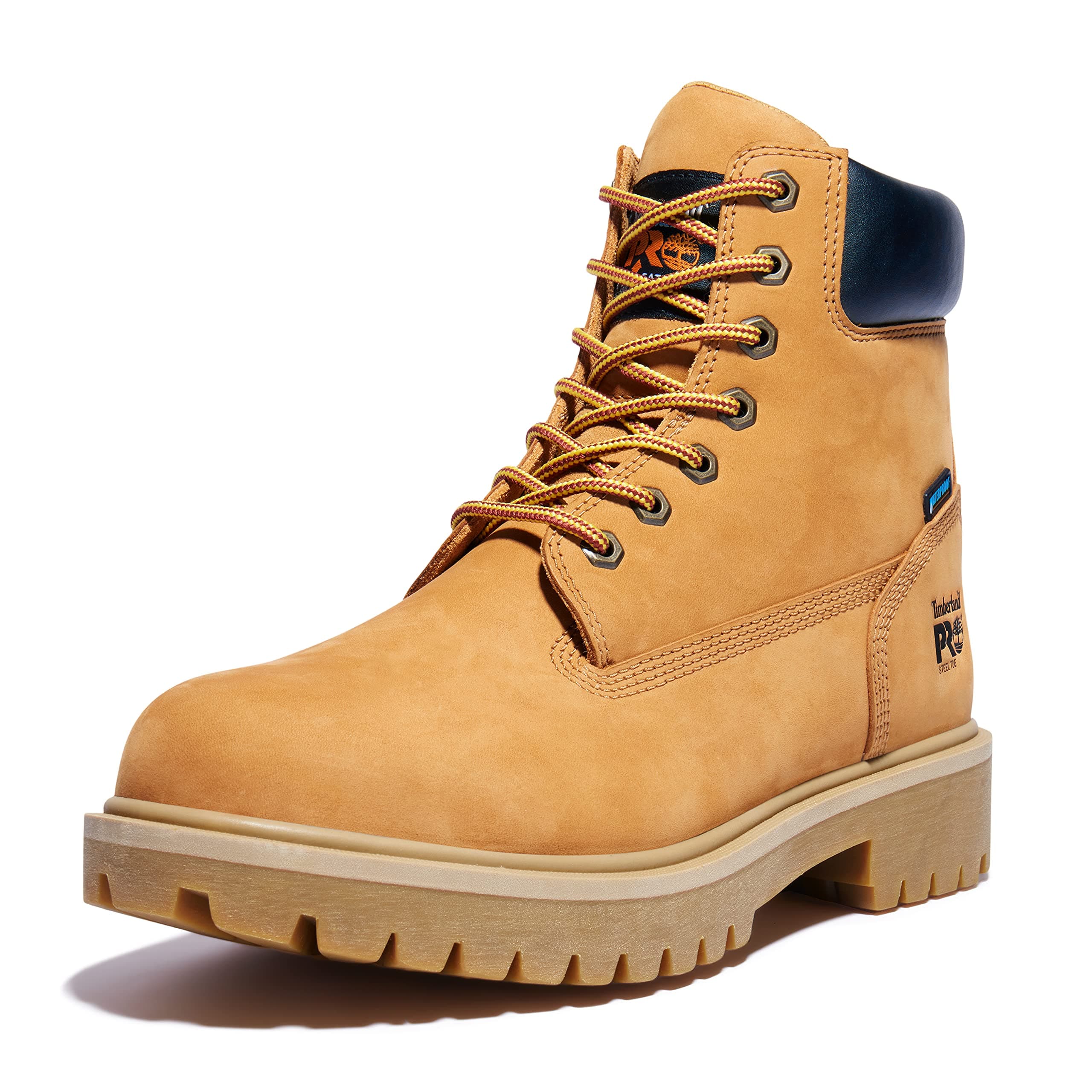 Timberland Mens Direct Attach 6 Inch Steel Safety Toe Insulated Waterproof BOOT, Color: Yellow, Size: 44 EU