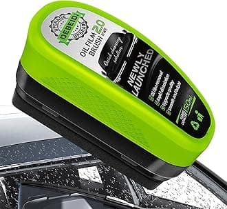 Flintronic Automotive Oil Film Wipe, New 2.0 Cleaning Brush, Powerful Oil Film Removal & Crystal Coating, Car Windscreen Cleaner, Improves Clarity Visibility, 150ML
