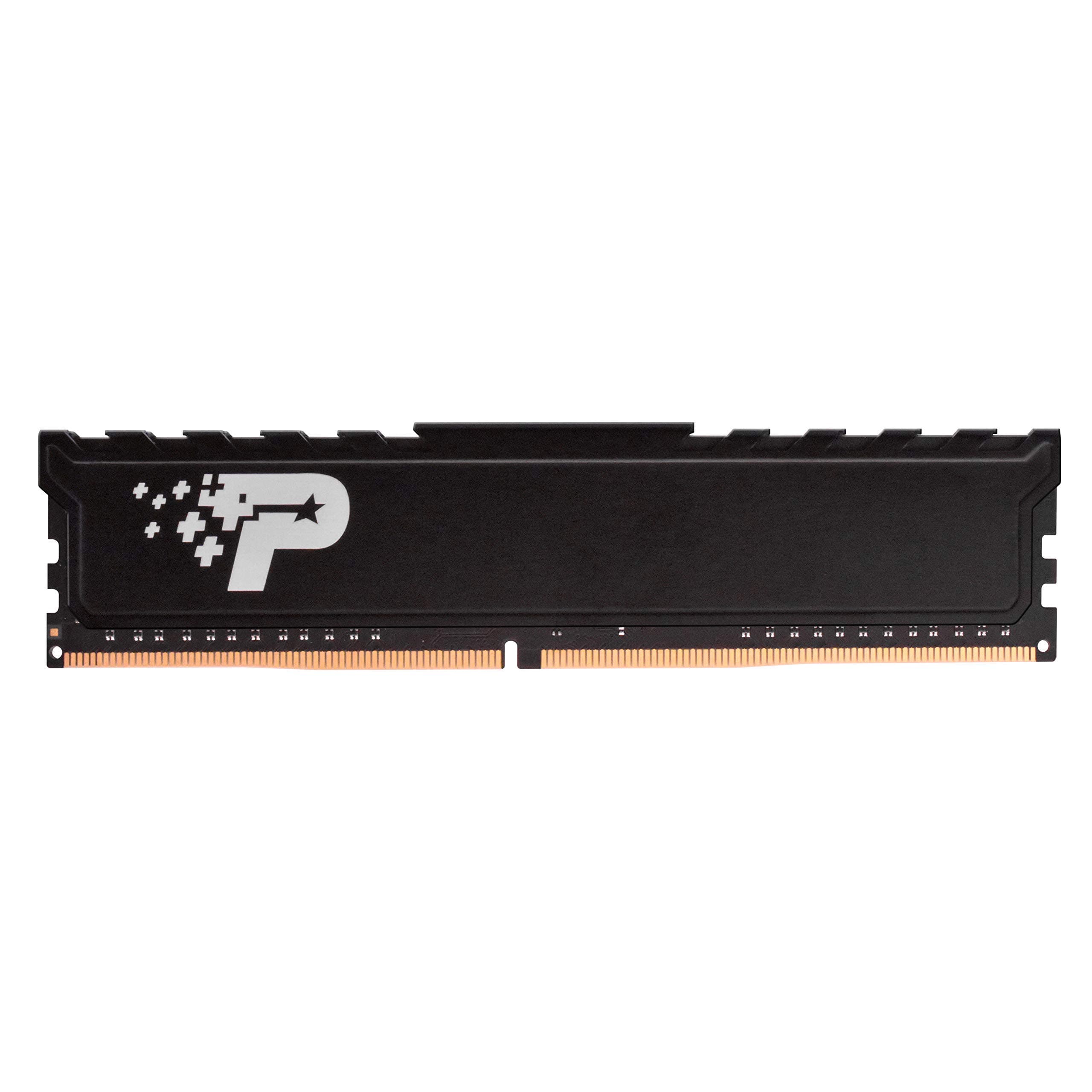 Patriot Memory Signature Premium DDR4 8GB (1x8GB) 2400MHz (PC4-19200) UDIMM with Heatshield PSP48G240081H1