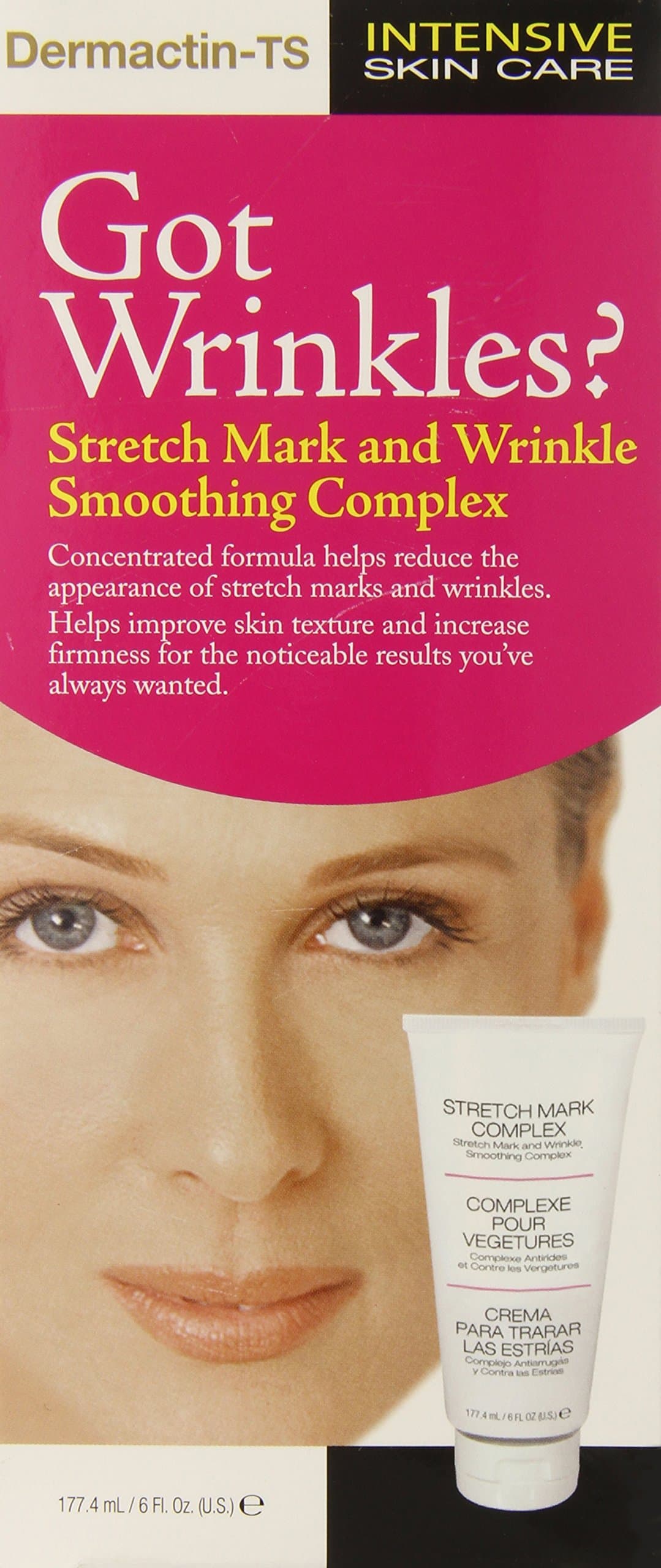 Dermactin -TS Stretch Mark and Wrinkles, 6 Ounce