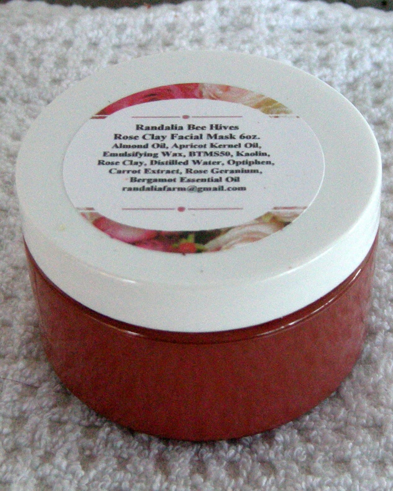 Rose Clay Facial Clay Mask 6oz