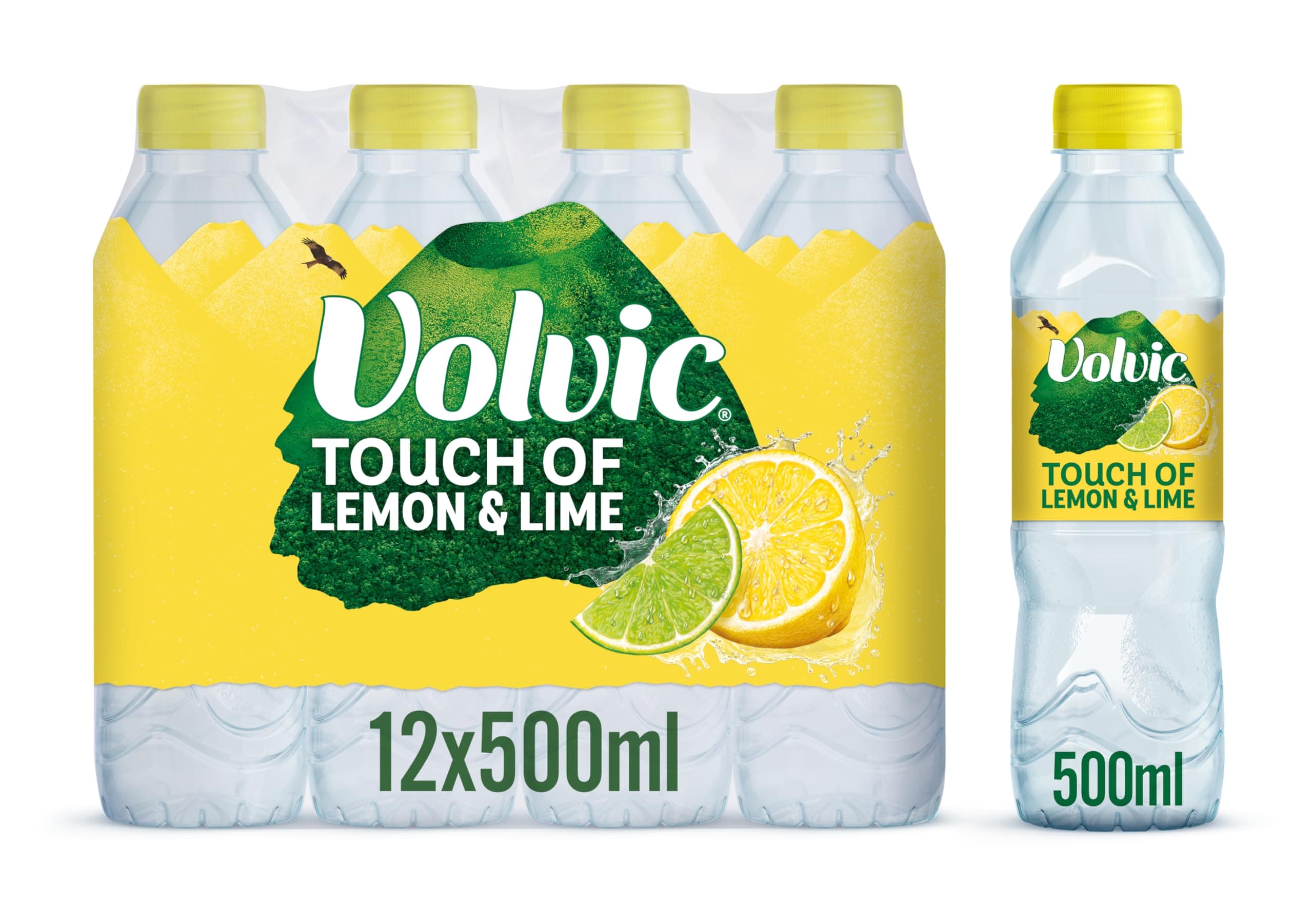 Volvic Touch of Fruit Water Bottle Lemon 500ml Ref 122441 Pack 12 151200