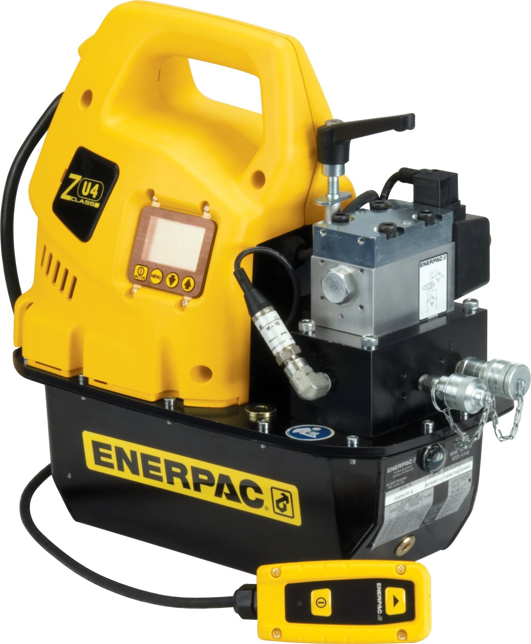 EnerpacZU4208TB-Q Universal Electric Pump with Torque VE42Q Valve Liquid Crystal Display 115V and 8 L Usable Oil Capacity