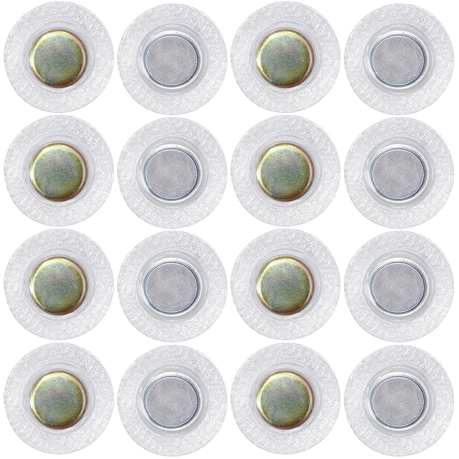 8Sets Hidden Magnetic Snap,Invisible Magnets Sew in PVC for Thin Fabrics