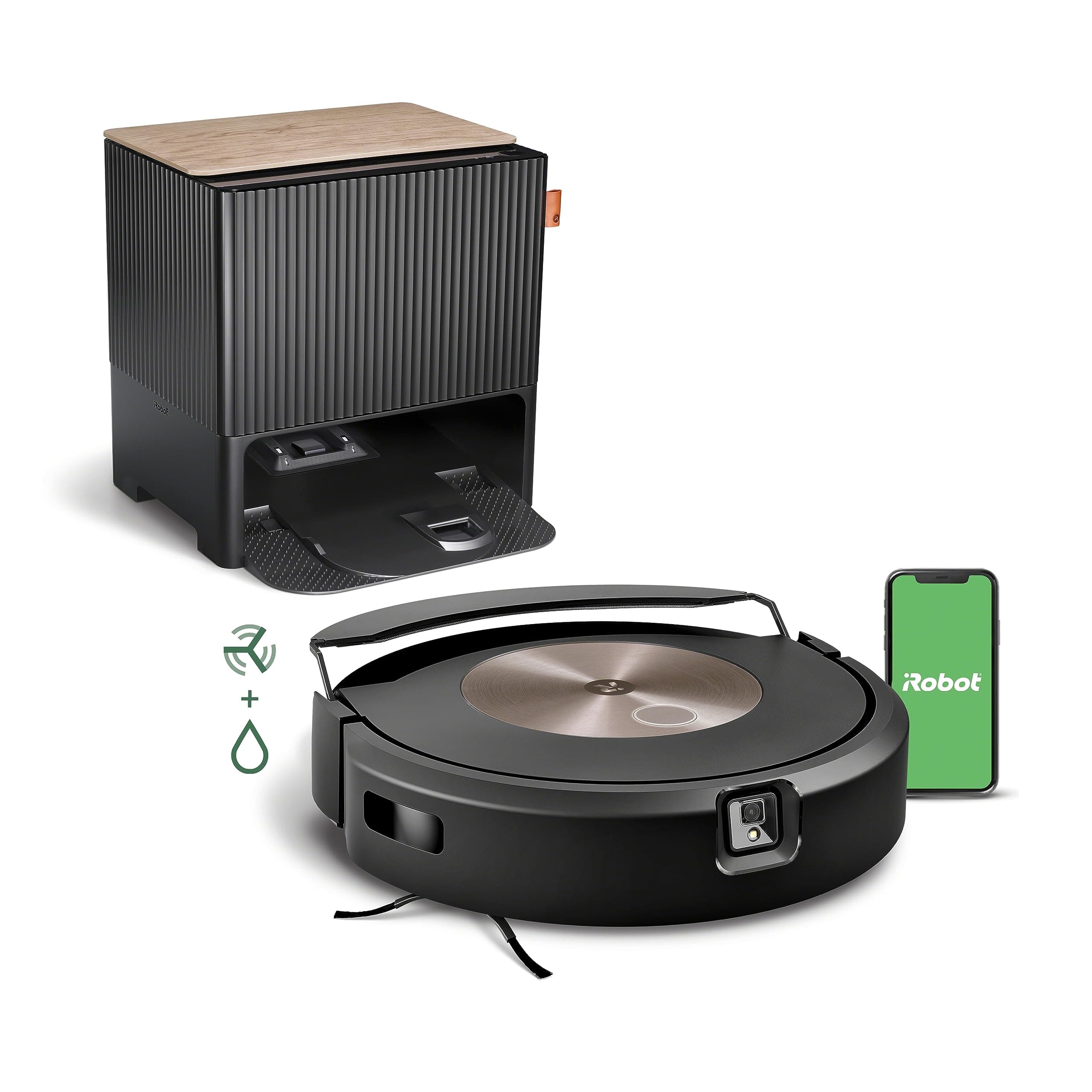 iRobotRoomba Combo j9+ Self-Emptying & Auto-Fill Robot Vacuum & Mop – Multi-Functional Base Refills Bin and Empties Itself, Vacuums and Mops Without Needing to Avoid Carpets, Avoids Obstacles​