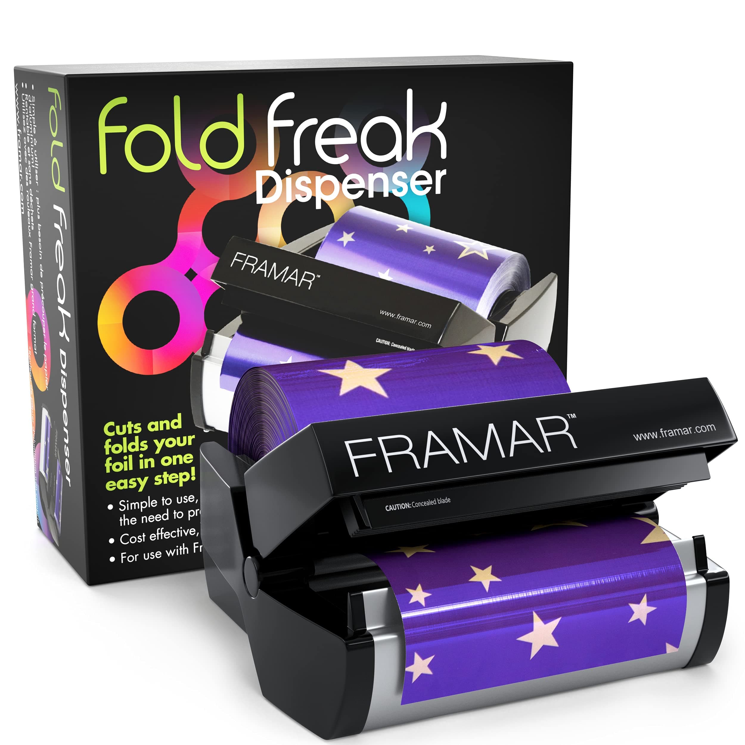 Framar Fold Freak Foil Dispenser for Aluminum Foil, Hair Foils