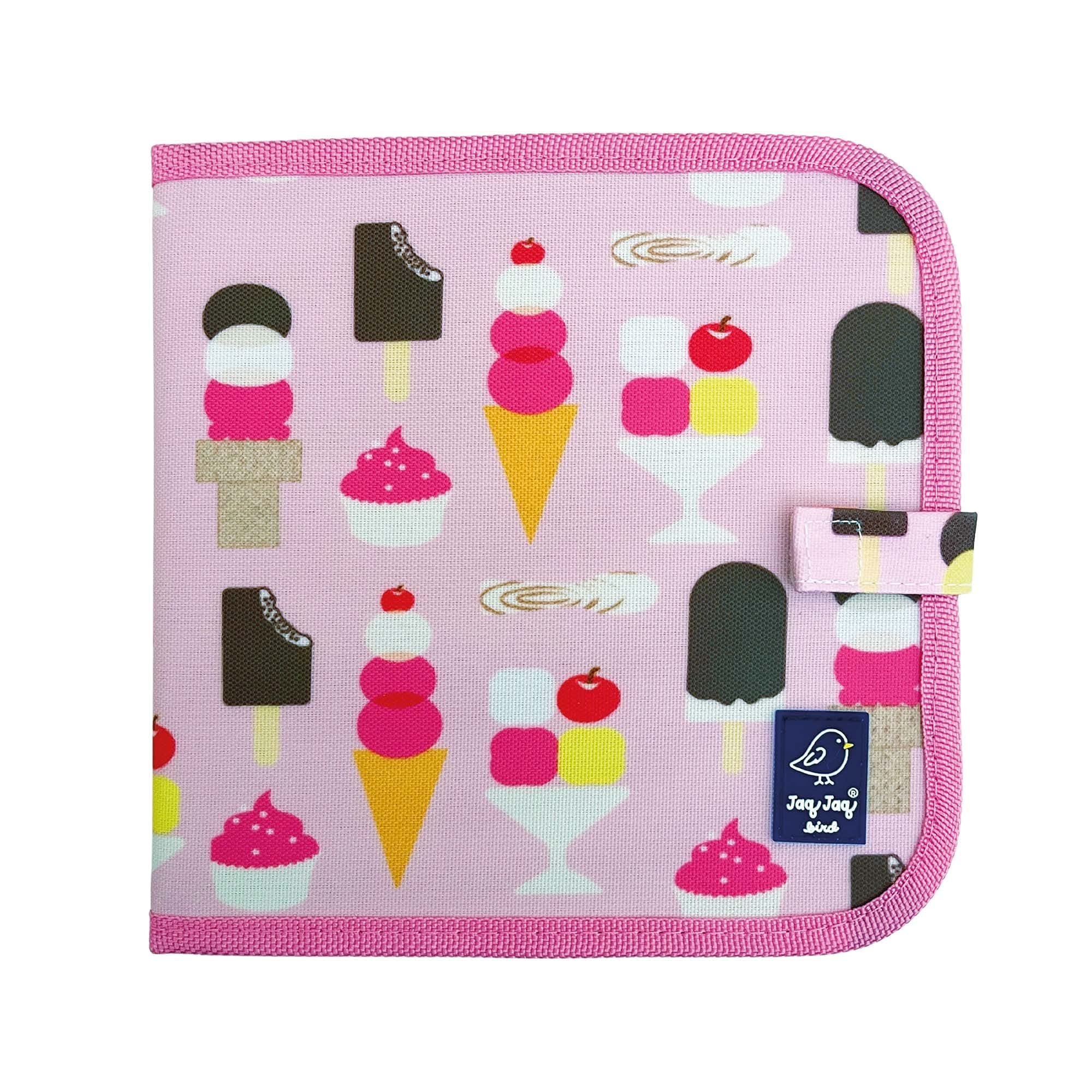 Jaq Jaq Bird Doodle It & Go Erasable Book (Ice Cream) | Non Toxic Reusable Compact Travel Chalk Doodle & Drawing Book for Kids and Children