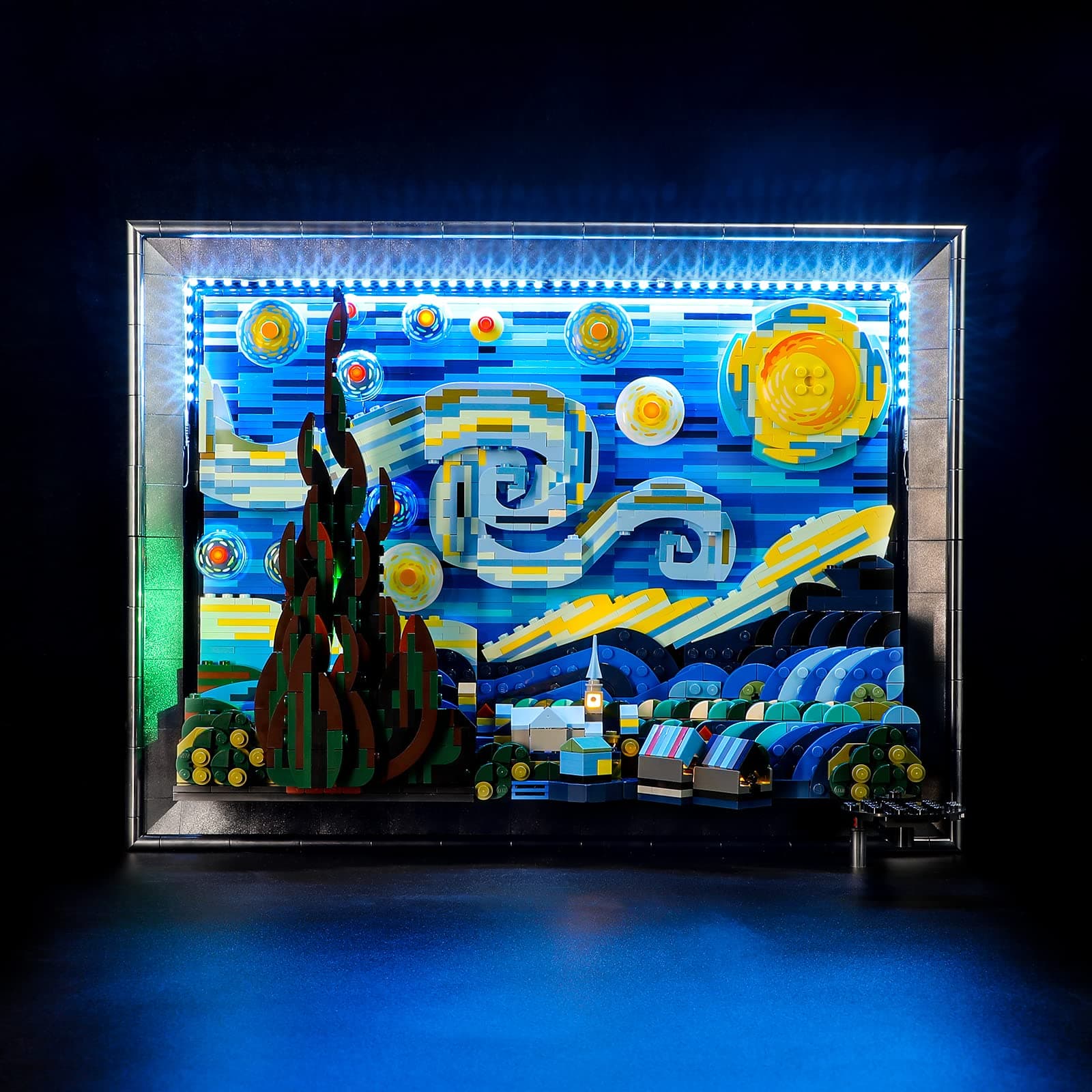 Led Lighting Kit for LEGO-21333 Vincent Van Gogh(Remote-Control Version) - The Starry Night - Compatible with Lego Ideas Building Blocks Model- Not Include The Lego Set