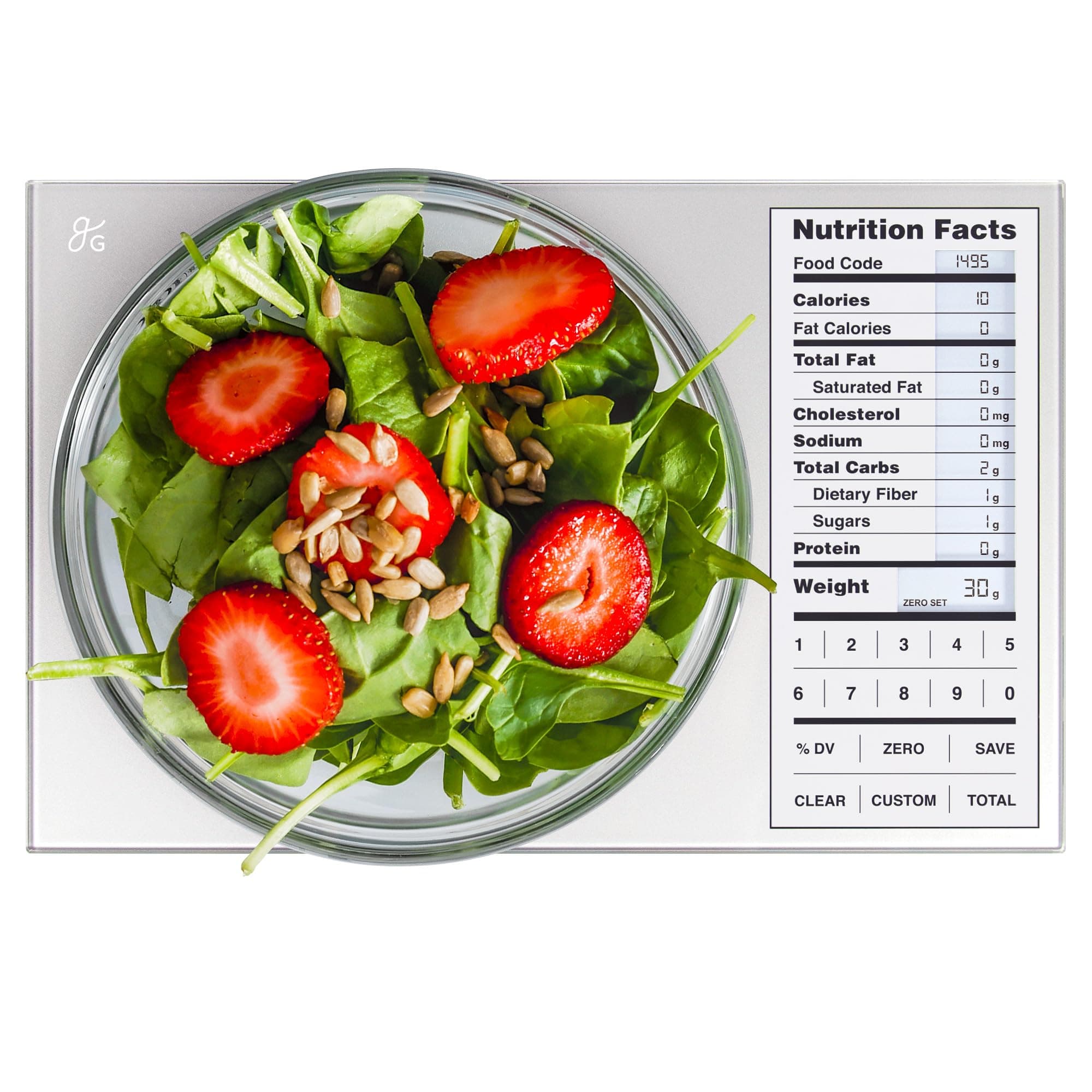 Nutrition Food Scale, Perfect for Weighing Nutritional Meals, Calculating Food Facts, and Portioning Snacks, Designed in St. Louis.
