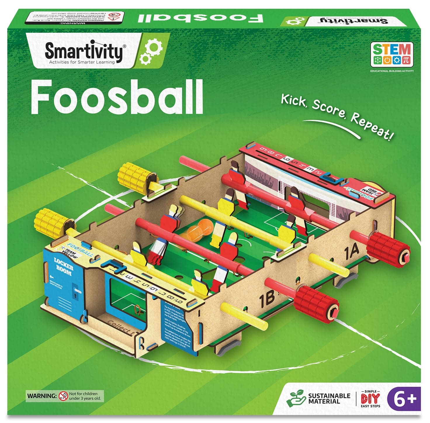 Smartivity Foosball Table Soccer Indoor Games for Kids Age 6-14 Years | Birthday Gifts for Boys & Girls | DIY STEM Educational Science Toy for Kids Age 6,7,8,9,10,11,12,13,14 Years