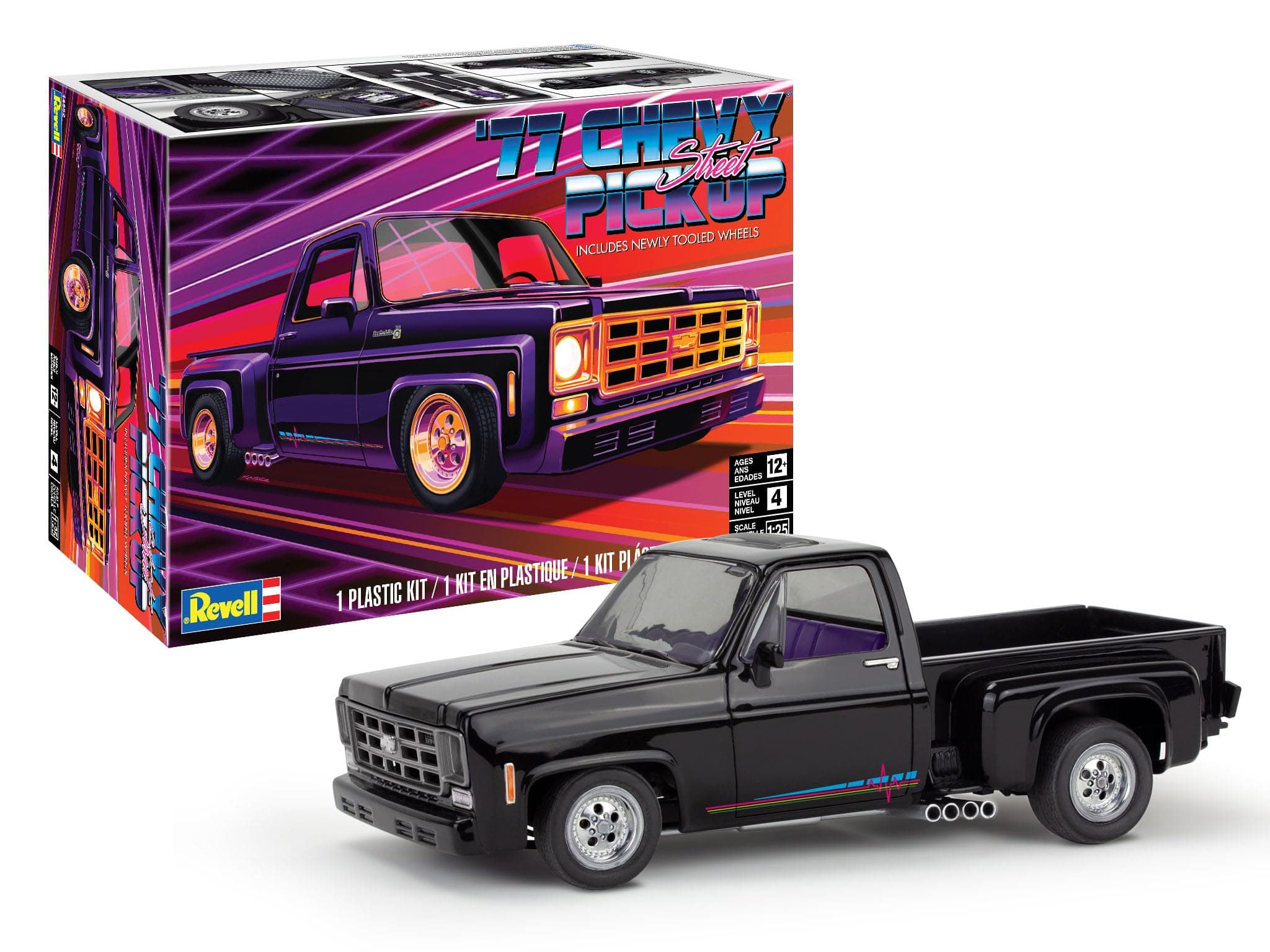 Revell 14552 '77 Chevy Street Pickup 1:25 Scale 83-Piece Skill Level 4 Model Building Kit