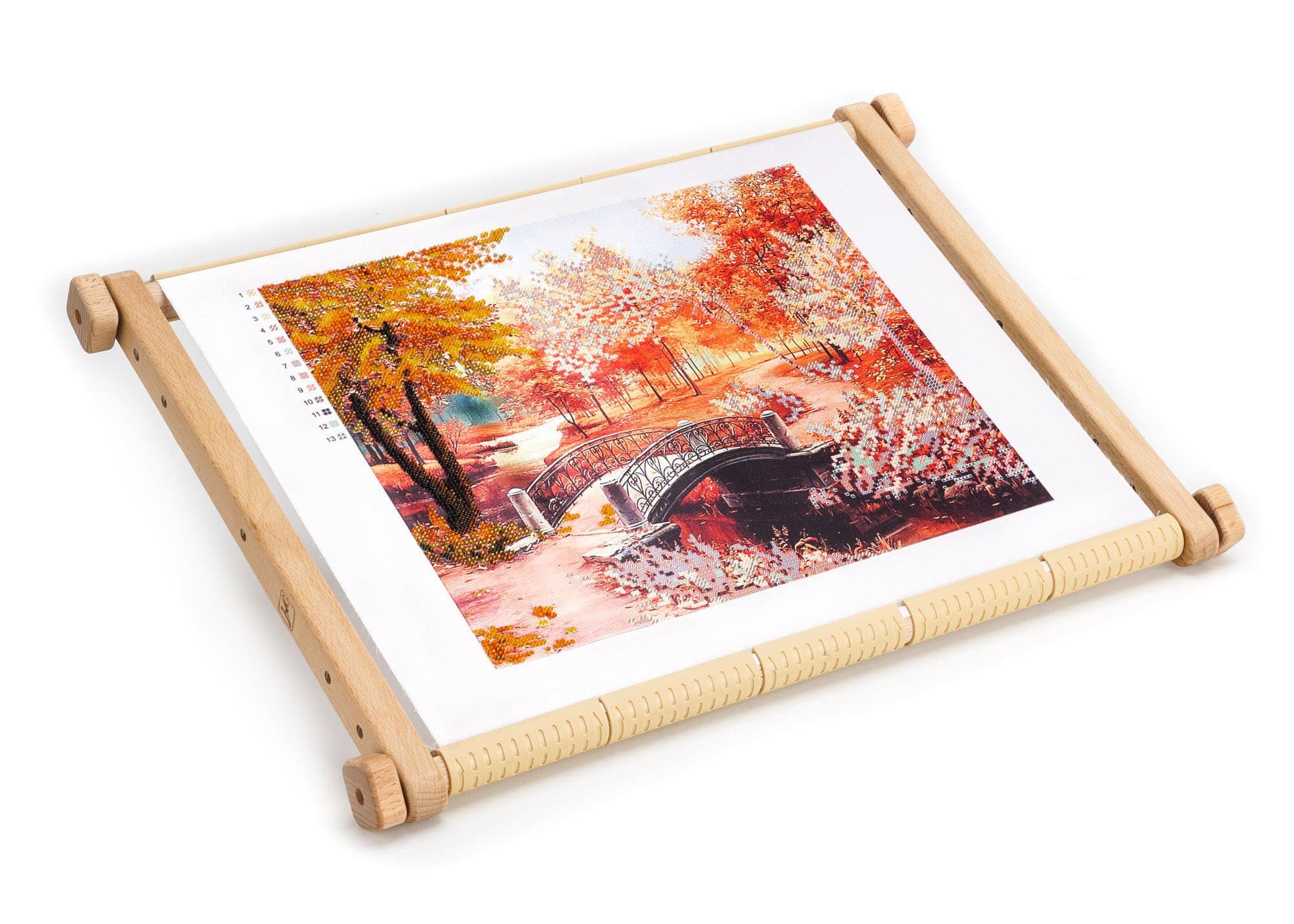 AllAboutEmbroideryUA Needlepoint Embroidery Tapestry Scroll Frame Made of Organic Beech Wooden Cross Stitch Frame Needlepoint Holder Stitching Frame (15.7 Ñ… 22 in)