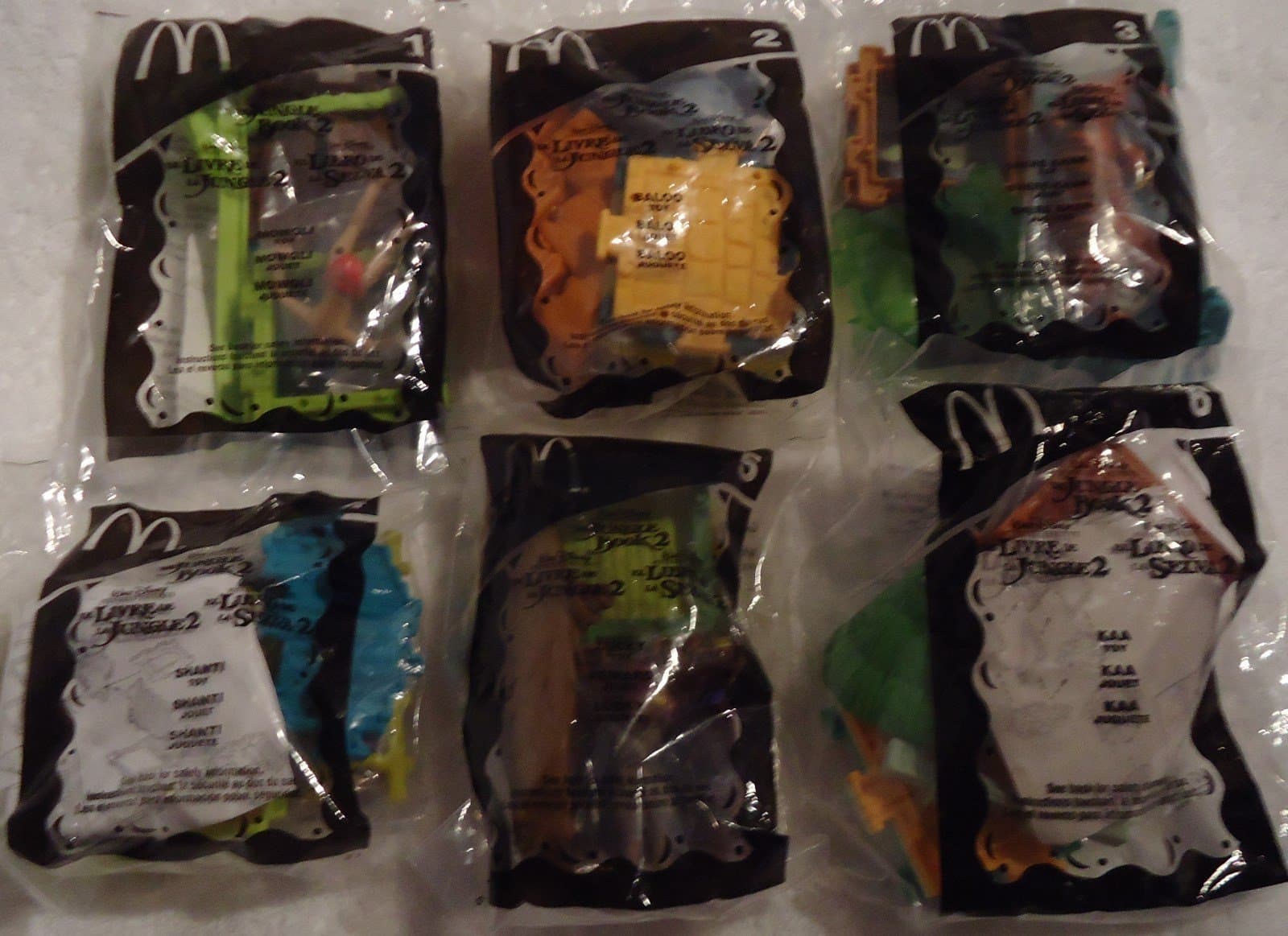 Mcdonalds 2002, Jungle book 2 , set of 6