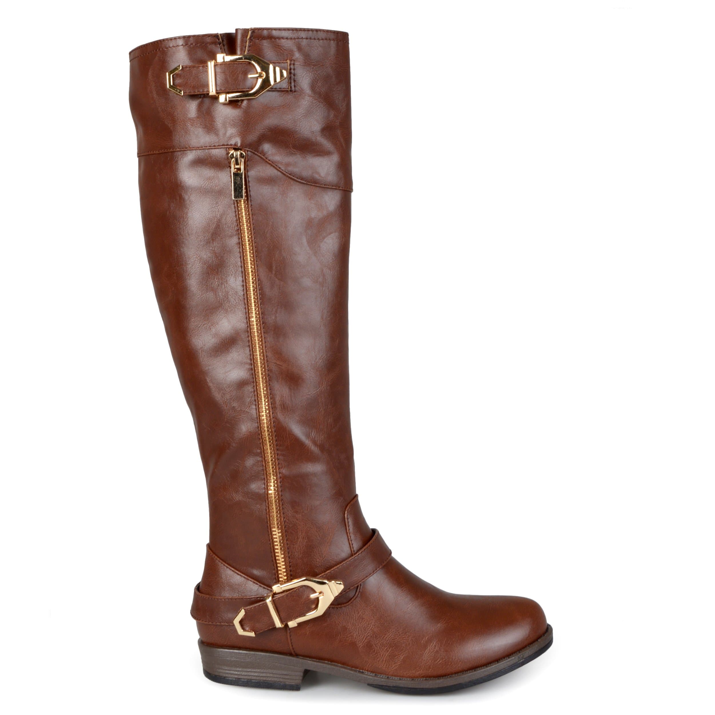 Brinley Co Women's Beth Riding Boot Regular & Wide Calf