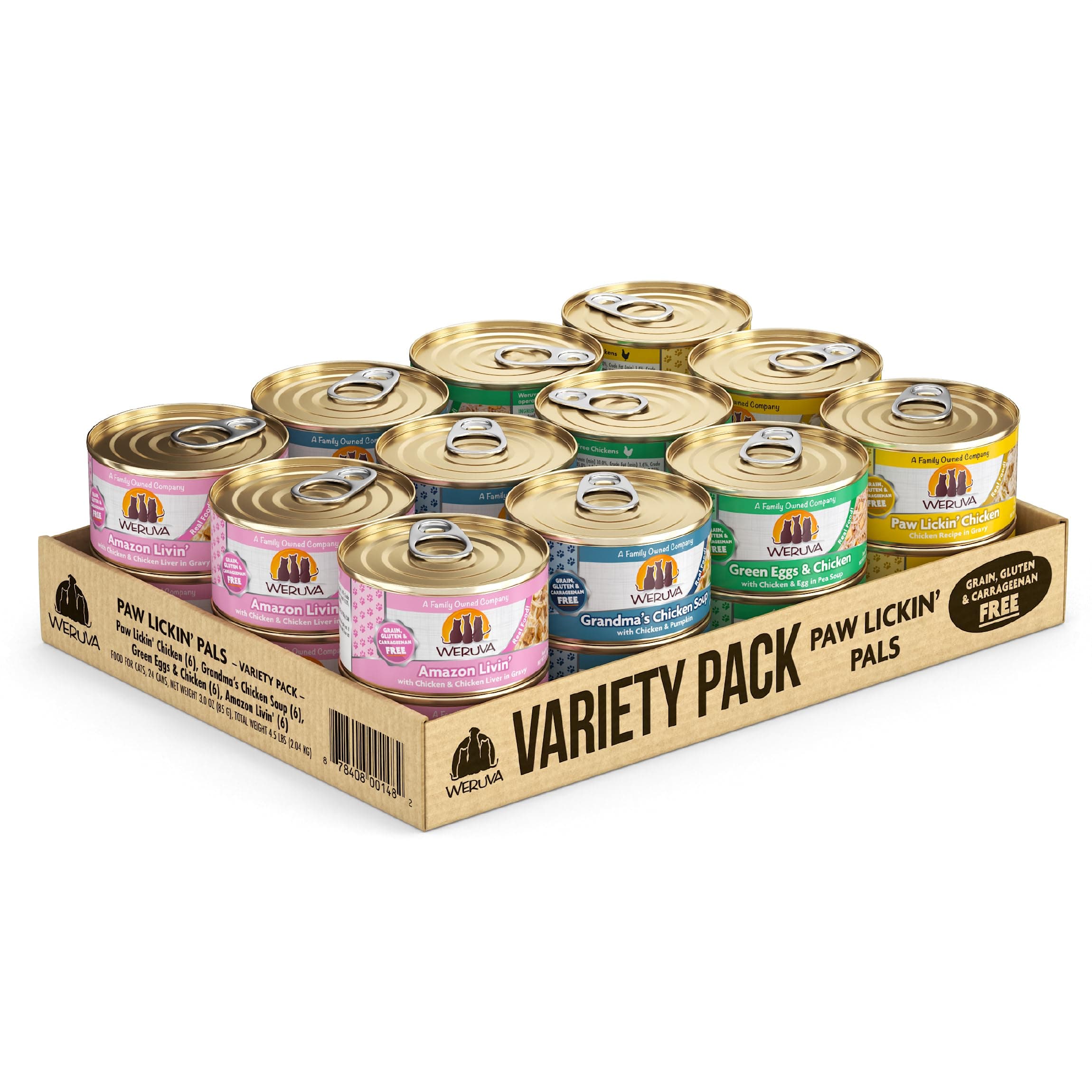 Weruva Chicken 3oz Variety Pack (24 Cans Total)