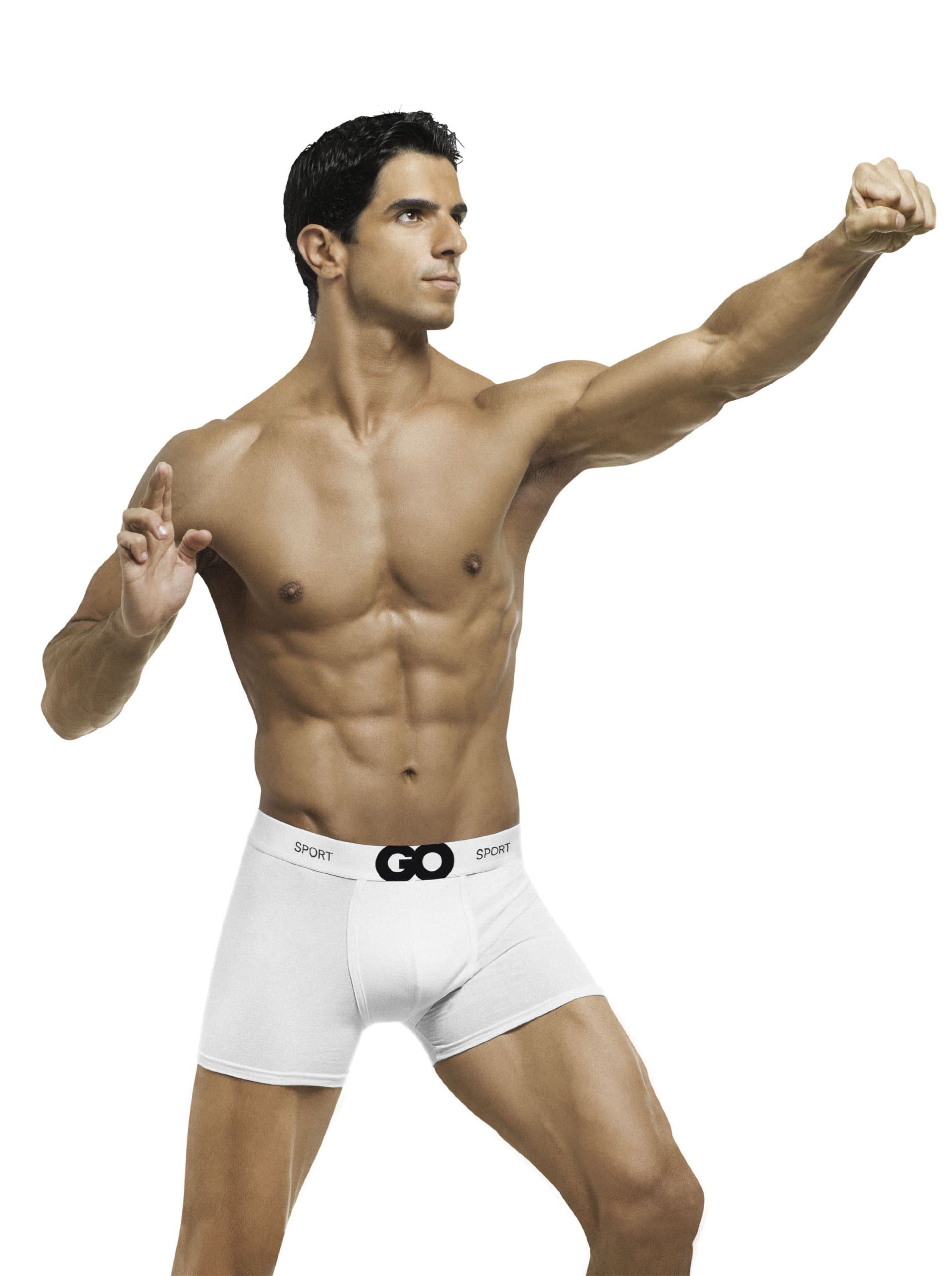 Go Sport Shapewear Men's Boxer Briefs with Crotch Bag