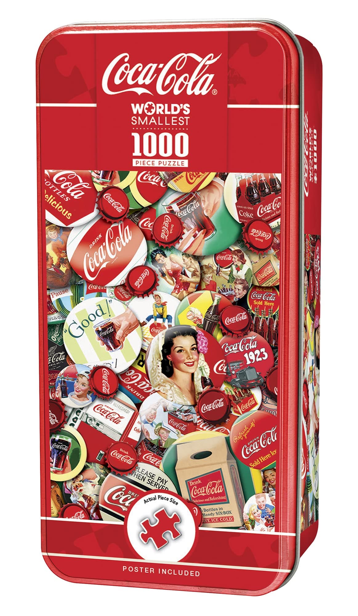 1000 Piece Jigsaw Puzzle with Collectible Tin Case - Coca-Cola - 11.25"x16.75"