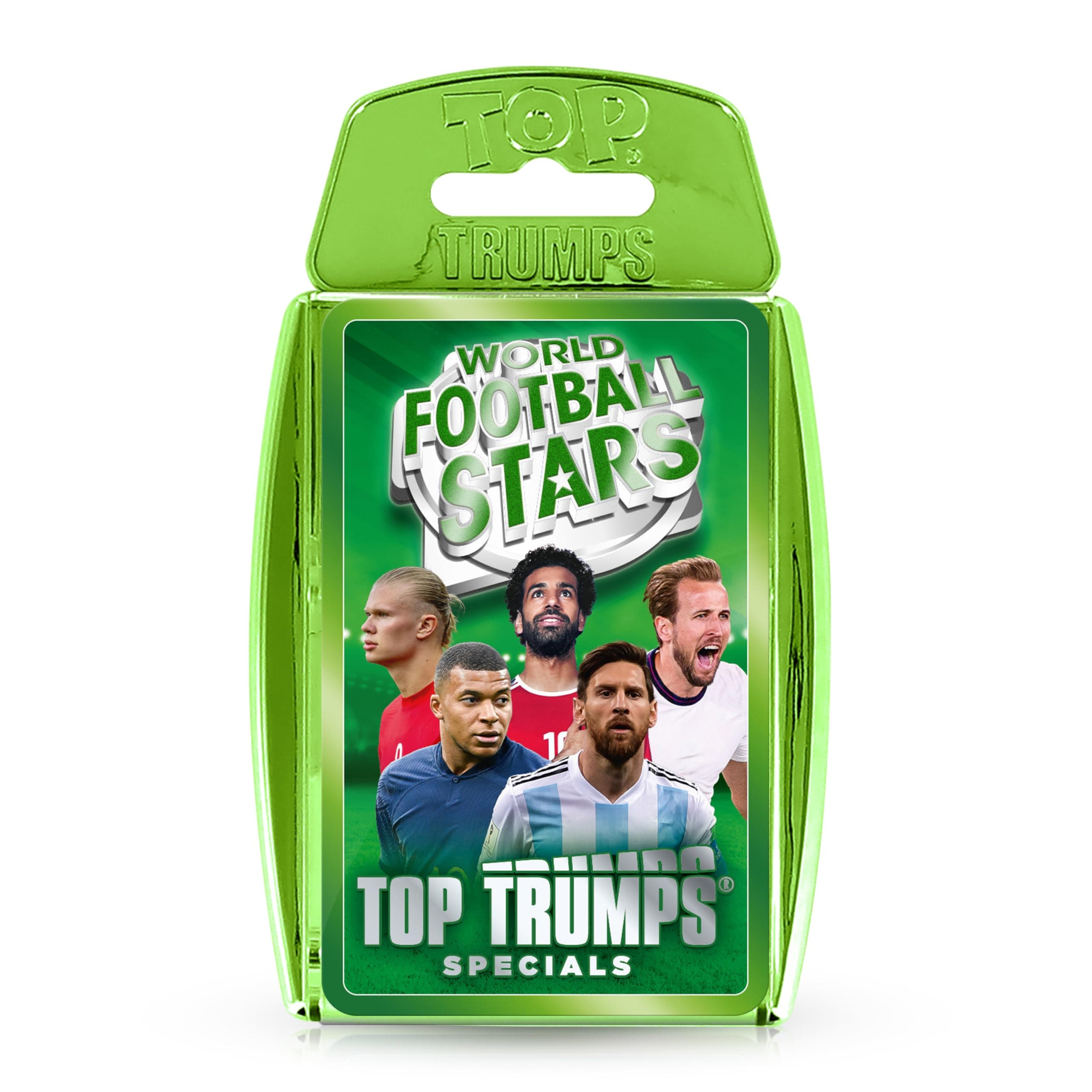 Top Trumps World Football Stars Specials - Green Card Game, Play with Lionel Messi, Neymar and Harry Kane, Educational Gift and Toys for Ages 6+