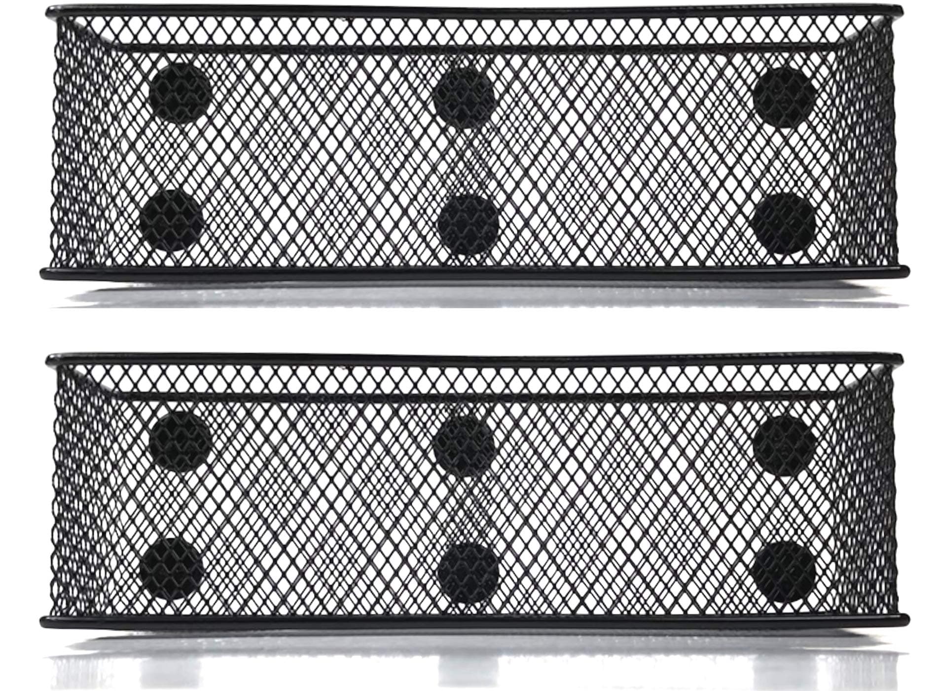 Magnetic Baskets Magnetic Organizer and Holder for Locker or Refrigerator - Pen Holders or Storage Bins for Office and Home