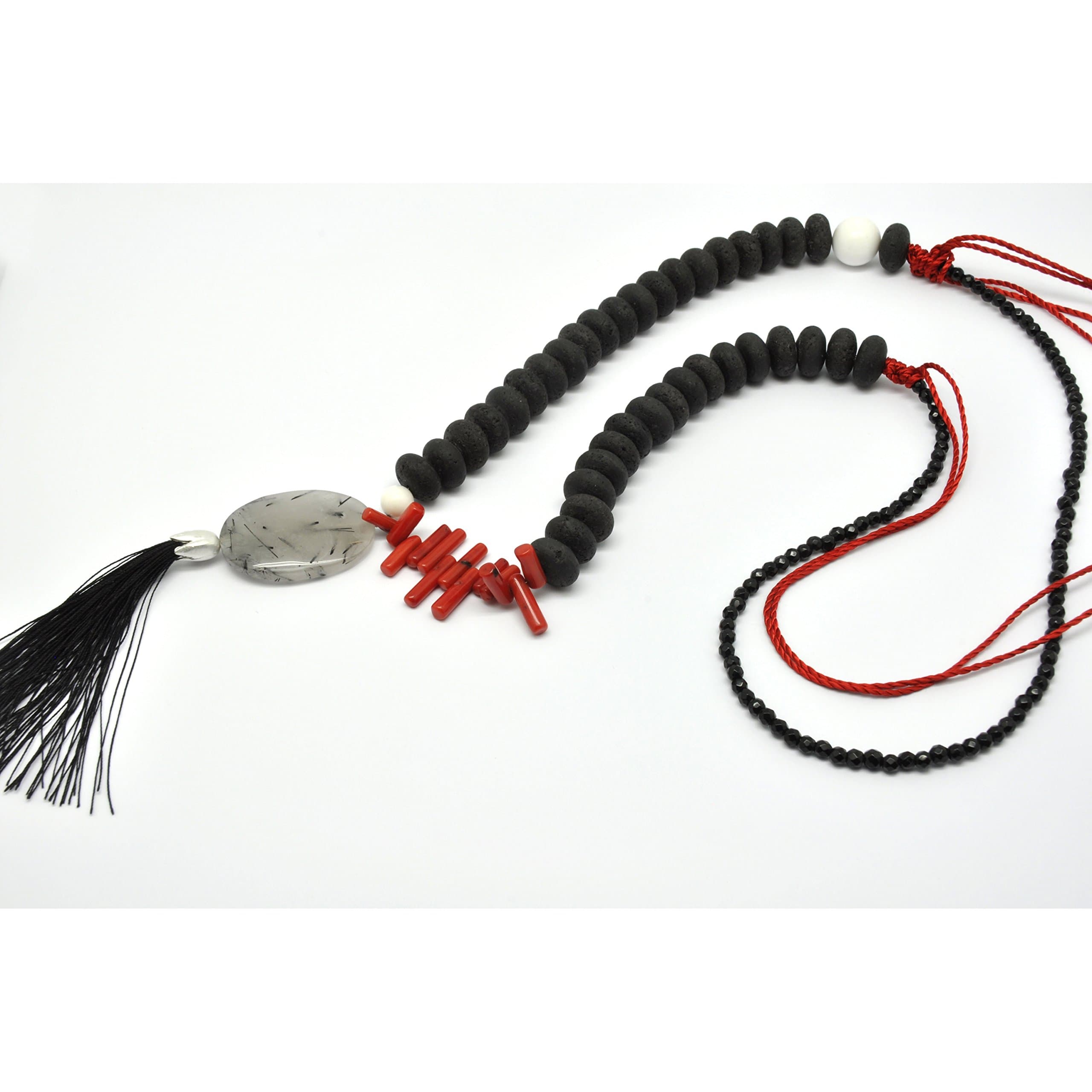 Georgia Charal Atypical Lava Stone Necklace