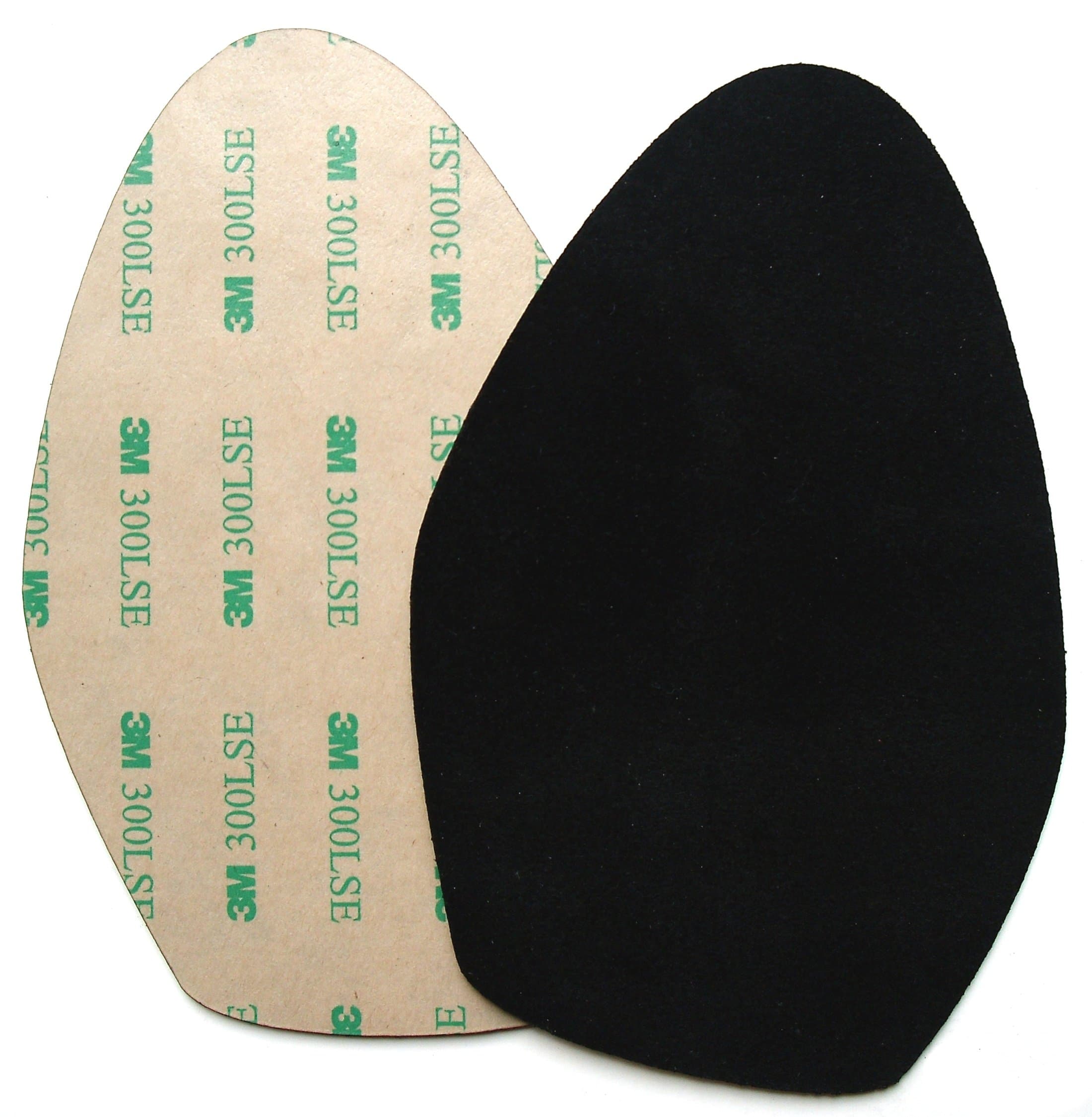 Stick-on suede soles for high-heeled shoes, with industrial-strength adhesive backing. Resole old dance shoes or convert your favorite heels to perfect dance shoes [SUEDE-LA-r02]