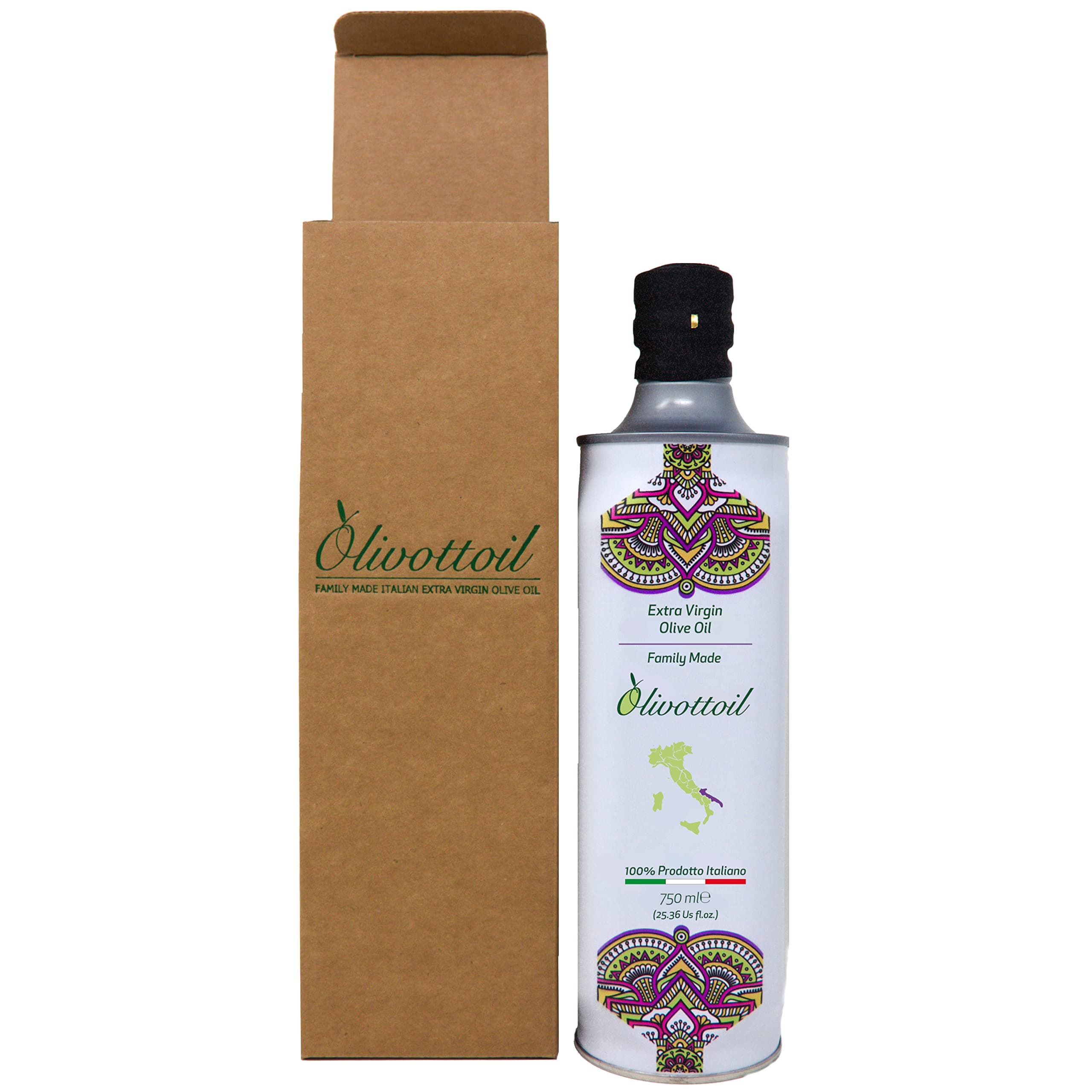 Olivottoil2022/2023 Edition !!! Italian Extra Virgin Olive Oil | High Polyphenol | Pesticides Free | 25.3 US fl.oz.