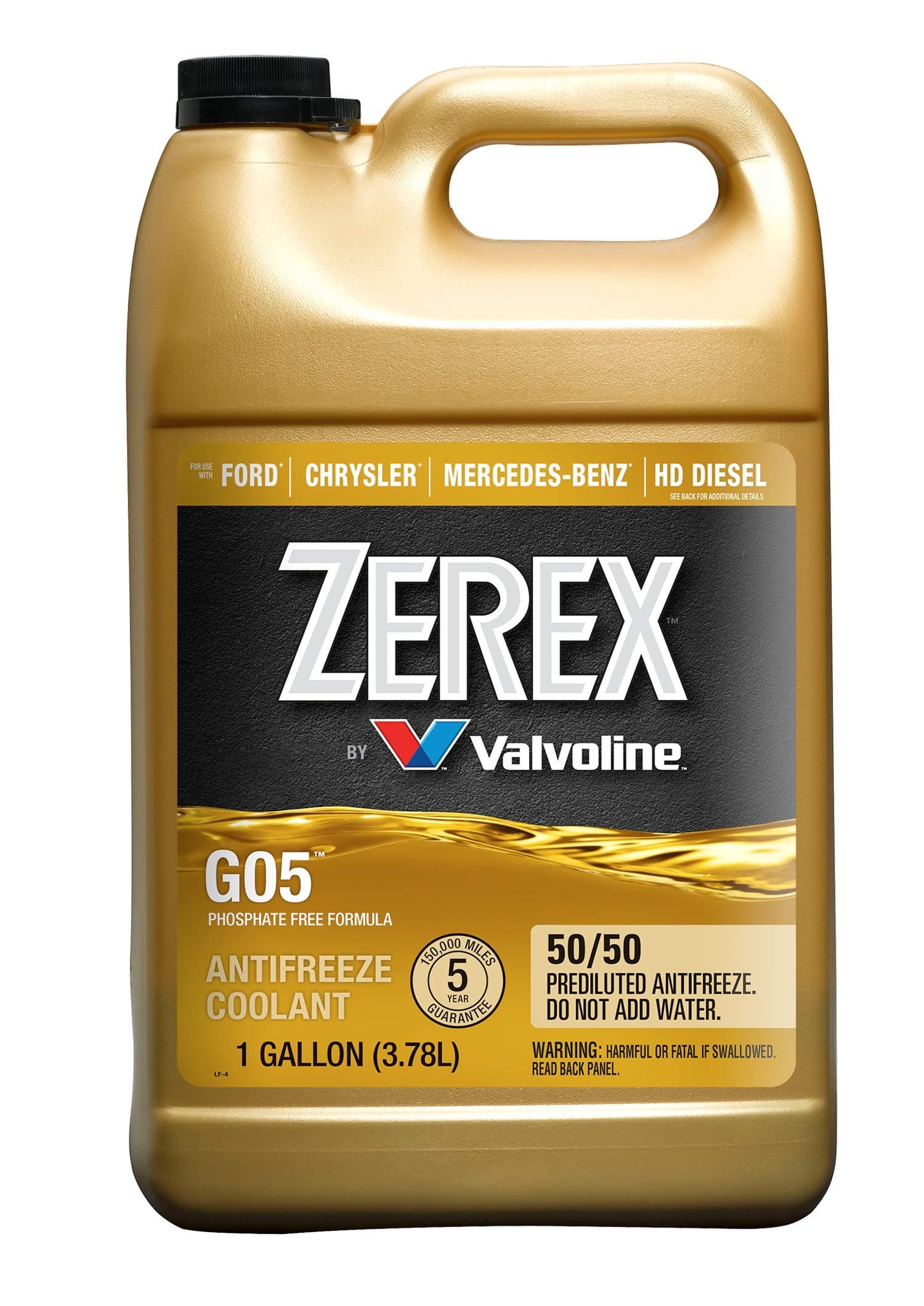 Zerex G-05 Antifreeze/Coolant, Ready to Use - 1gal (ZXG05RU1)