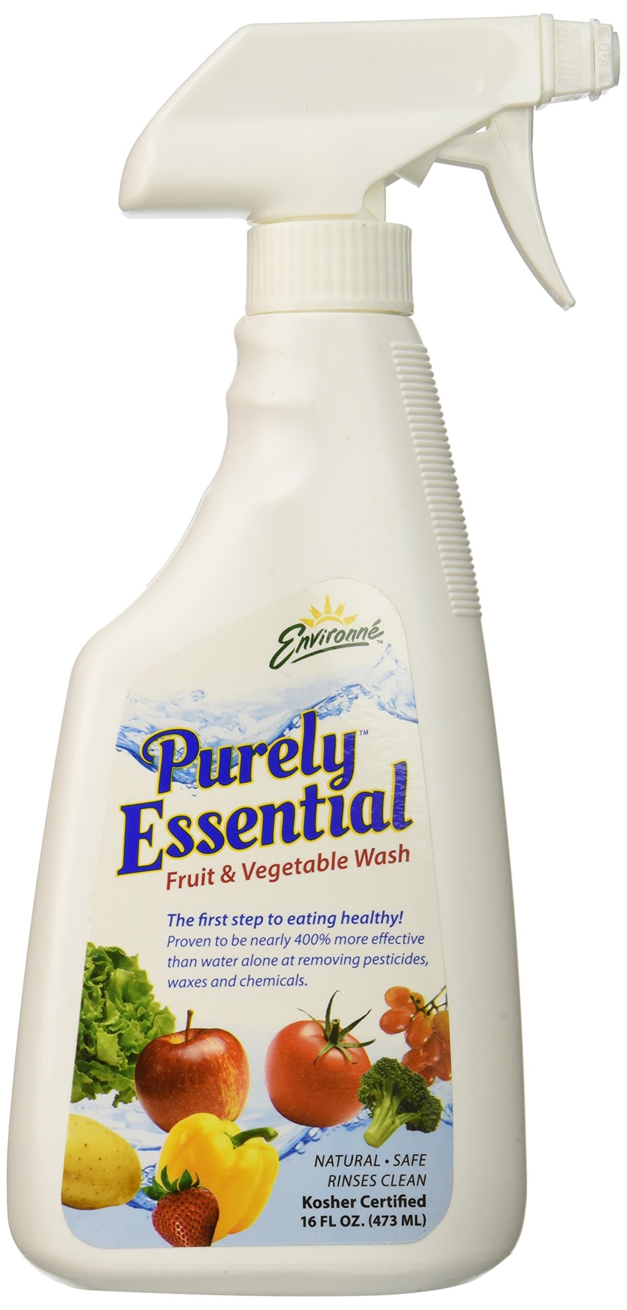 Purely Essential Fruit & Vegetable Wash, Unscented, 16 oz