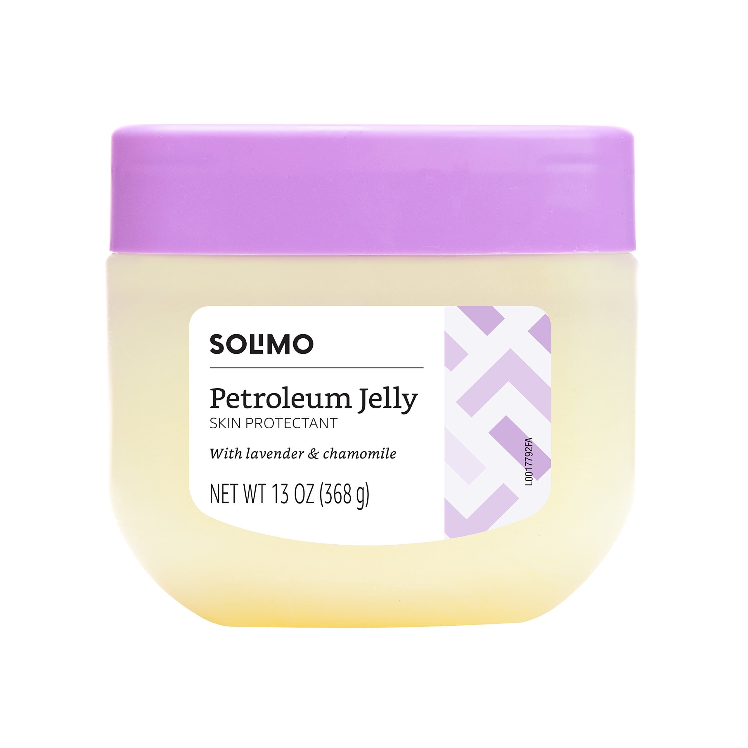 Amazon Brand - Solimo Petroleum Jelly with Lavender & Chamomile, 13 Ounce