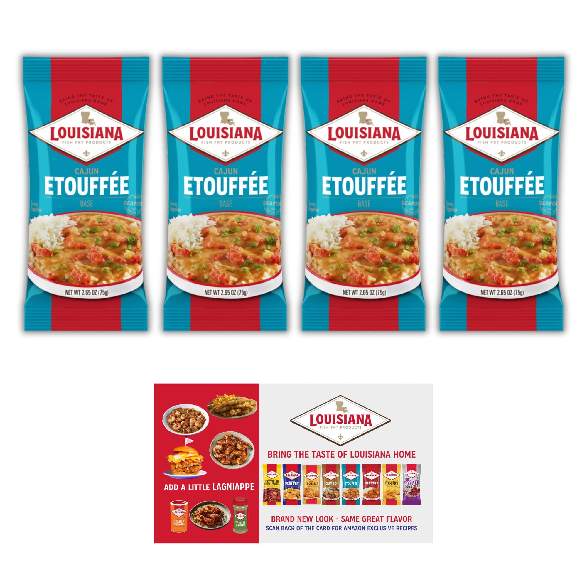 Louisiana Fish Fry Products Mix Cajun Etouffee 2.65 oz - SET OF 4