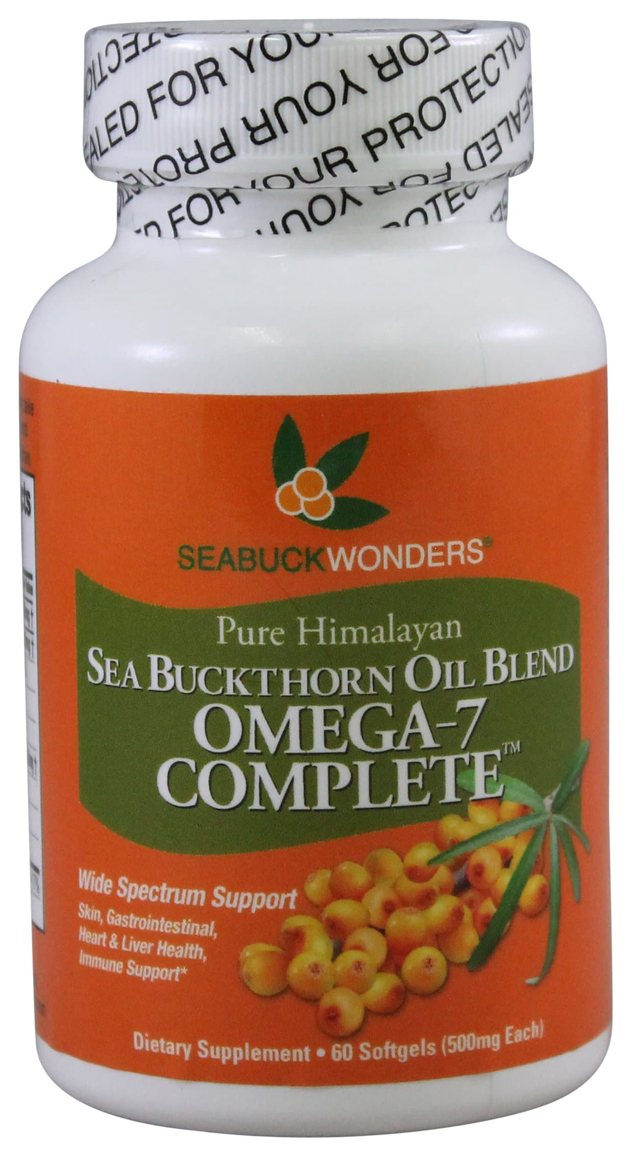 Seabuck Wonders: Sea Buckthorn Omega 7 Complete, 60 sgels (2 Pack)
