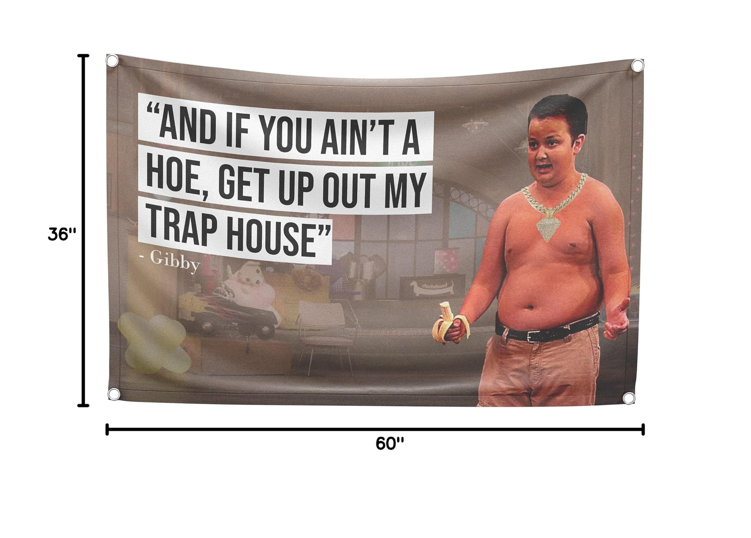 Trap House Lryrics Meme - 3x5 FT Flag For College Dorm Room