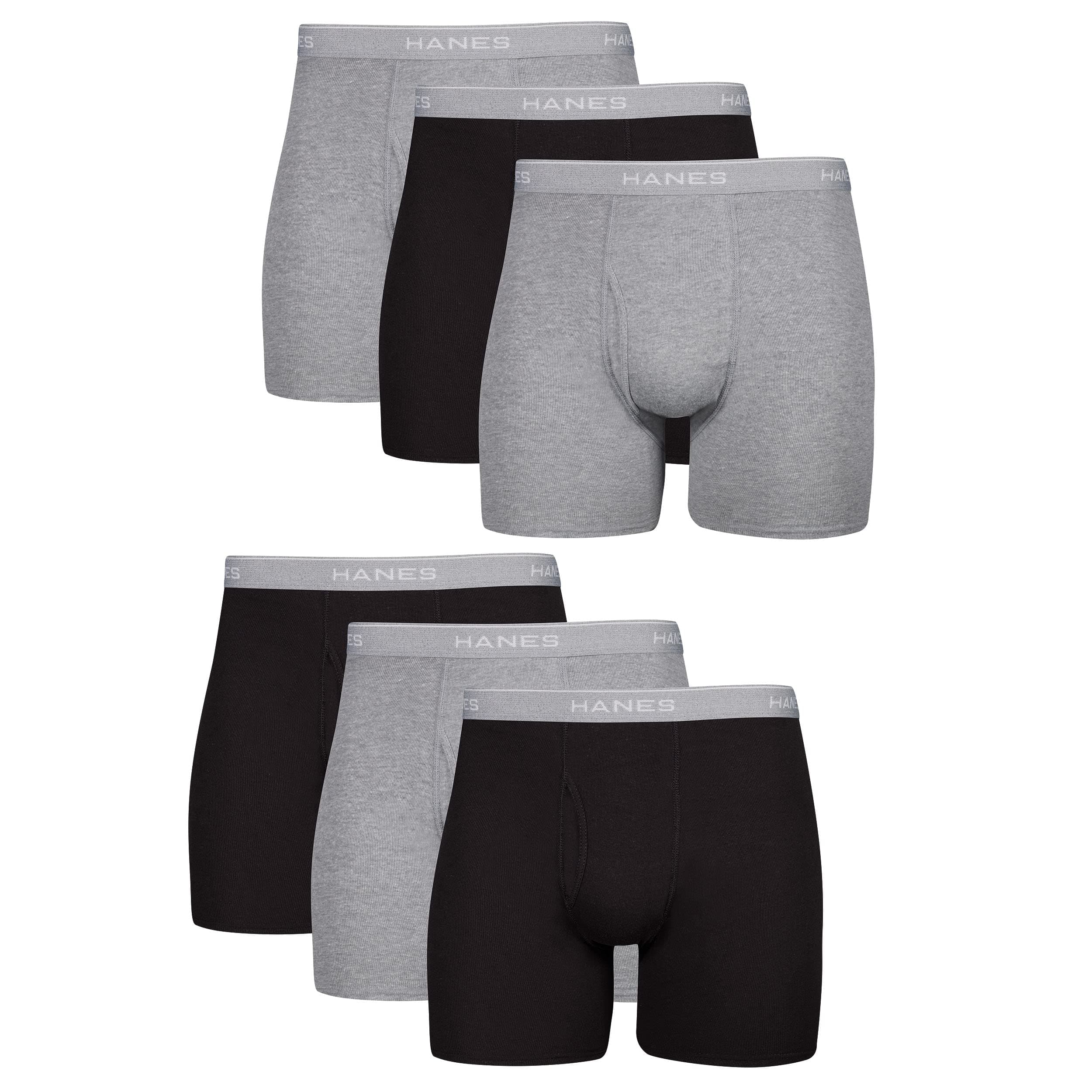 Hanes Men's Tagless Boxer with ComfortFlex Waistband Brief