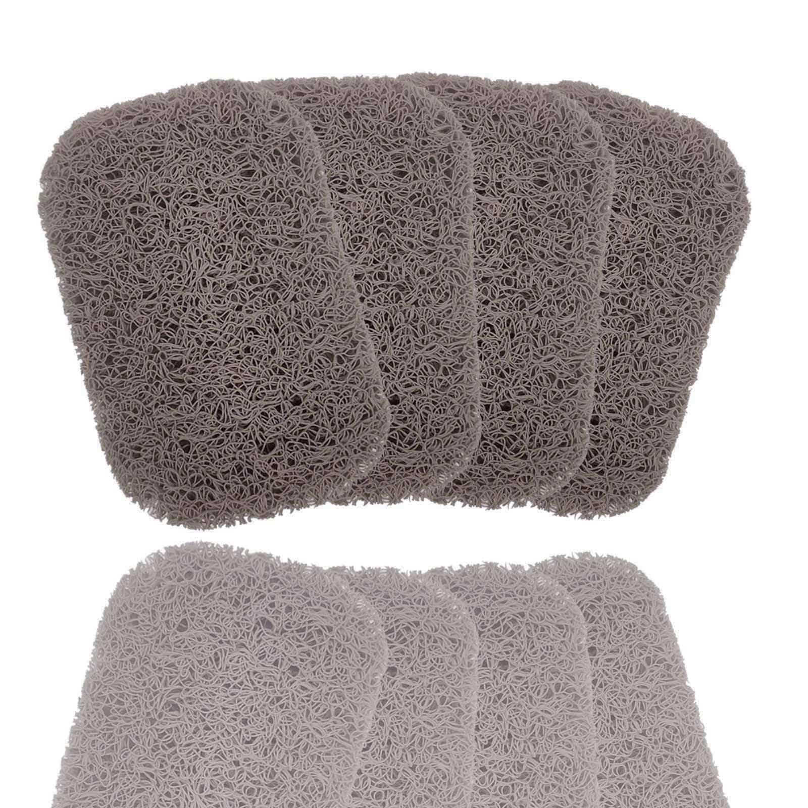 Soap Saver Pads, Non-Slip Soap Holder Pad, Self Draining Soap Bar Holder Pads, Soap Saver Dish for Shower Kitchen Bathroom Travel Hotel Cleaning Supplies (Coffee, 4)