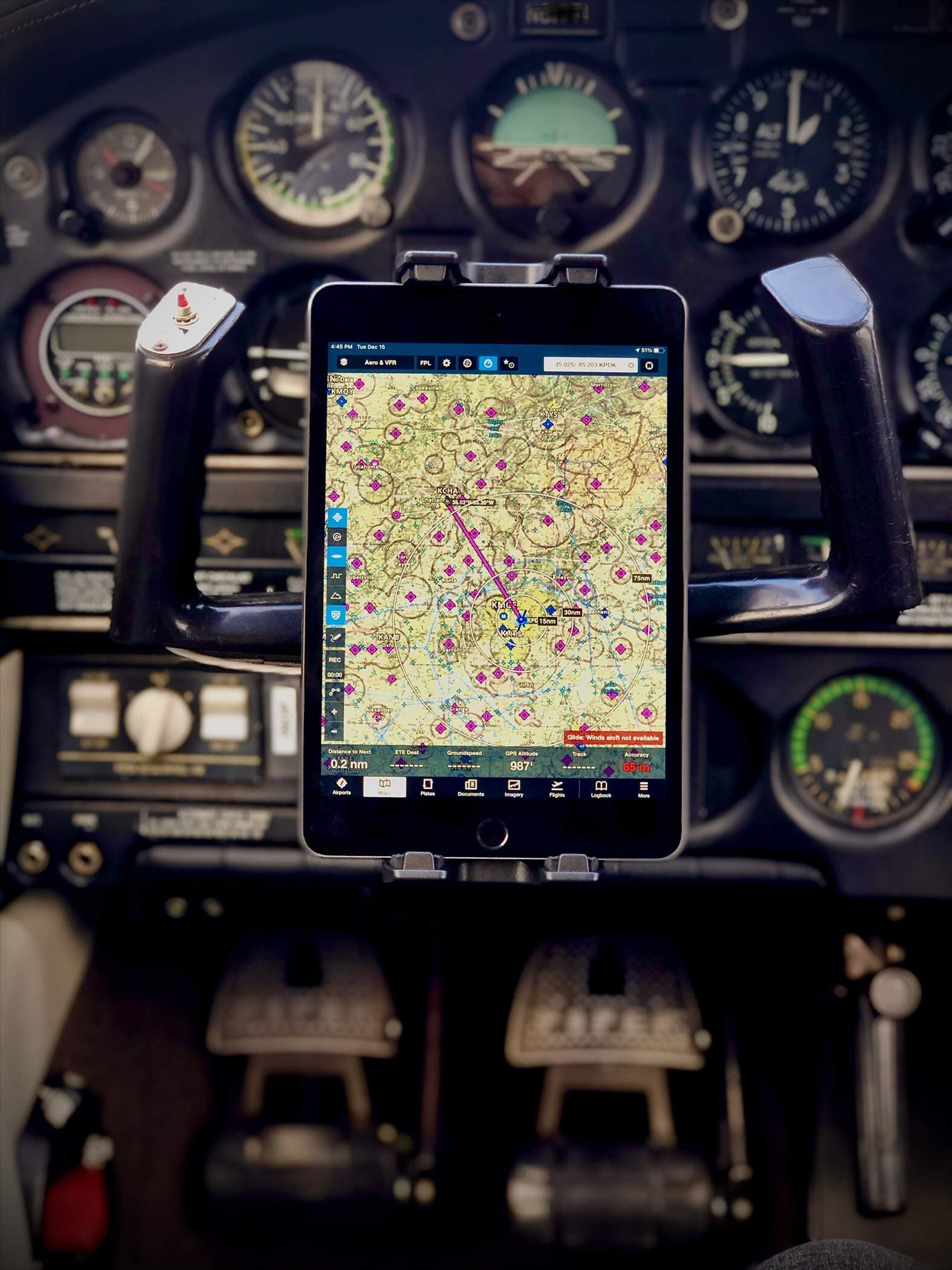 FlightPro Aviator+ Yoke Mount for Phones & Tablets! Fits All iPad Models - Mini, Air & Pro!