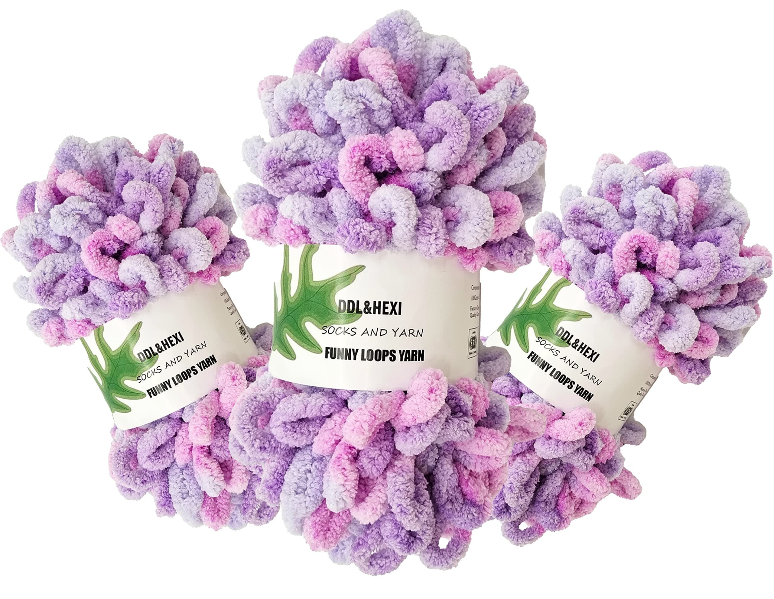 DDL&HEXI 3 of Loop Yarn Finger Knitting Yarn (105)