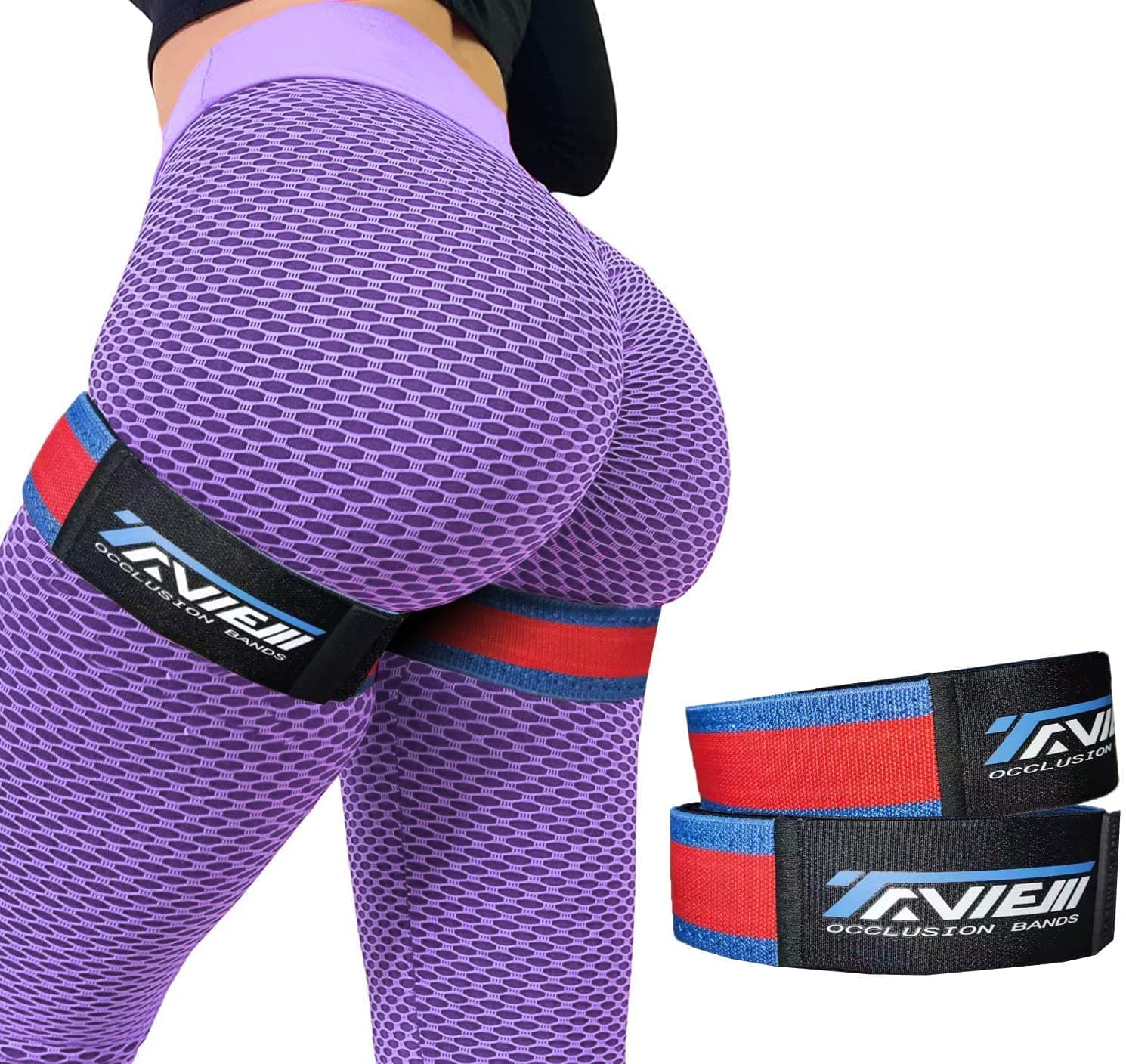 Occlusion Bands for Women and Hip Building, Blood Flow Restriction Bands BFR Bundle Booty Bands, Best Fabric Resistance Bands to Strengthen Your Buttocks, Squat,