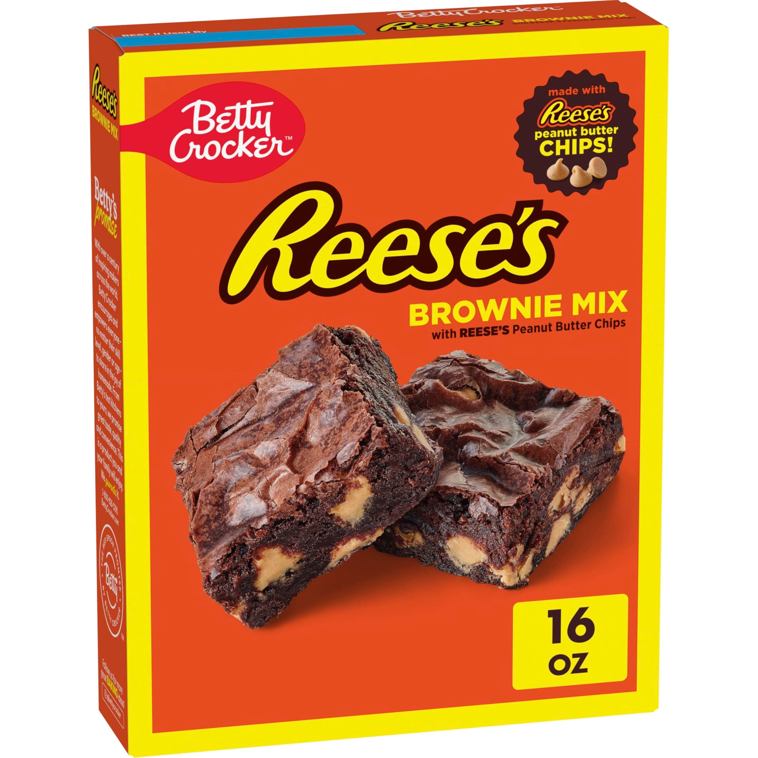 Betty Crocker REESE'S Brownie Mix With REESE’S Peanut Butter Chips, 16 oz