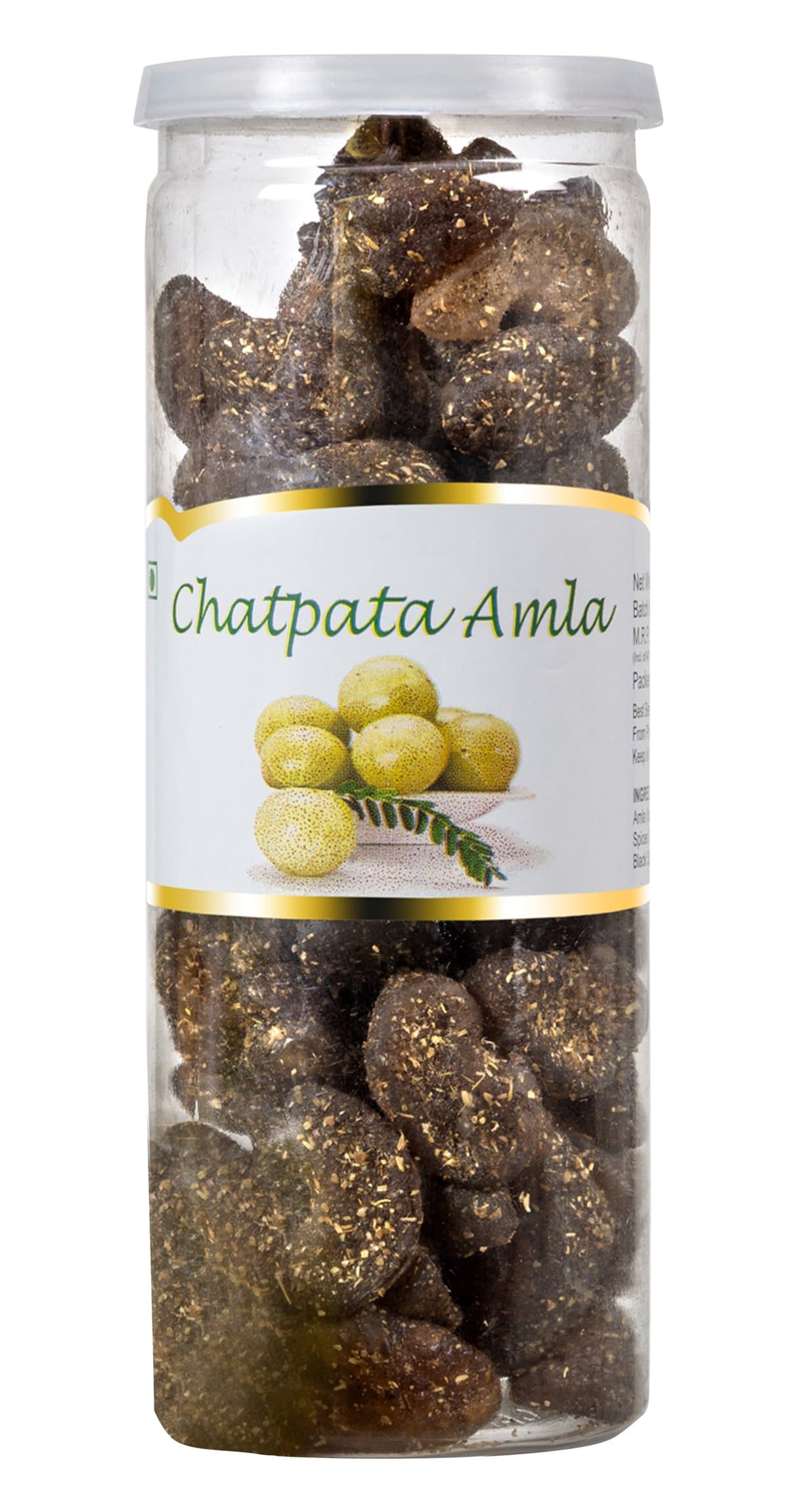 Shadani Flavored Natural Spicy Gooseberry / Amla in Plastic Jar Box - 7 Oz