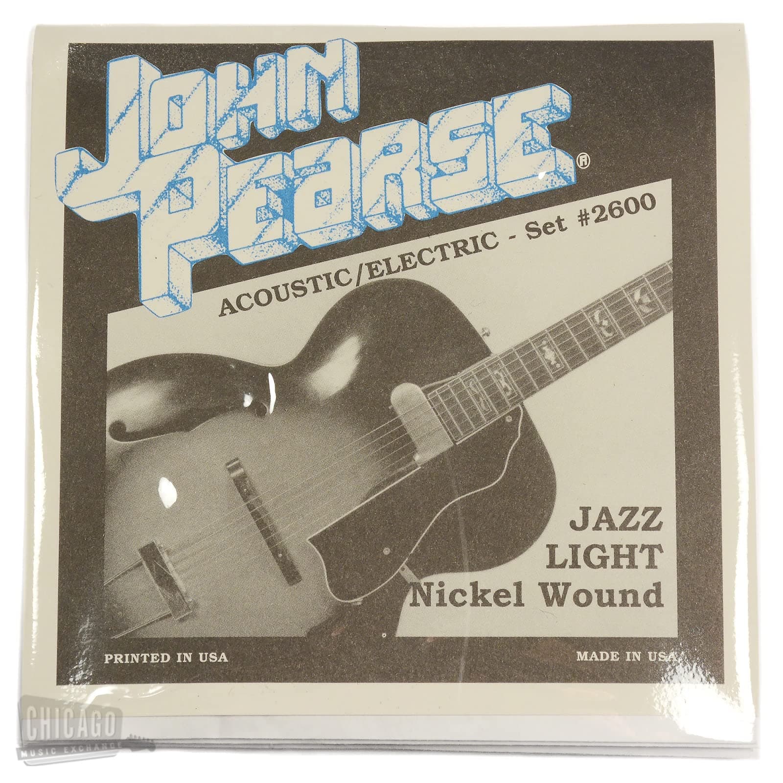 John Pearse Electric Strings Pure Nickel Jazz Light 11-50