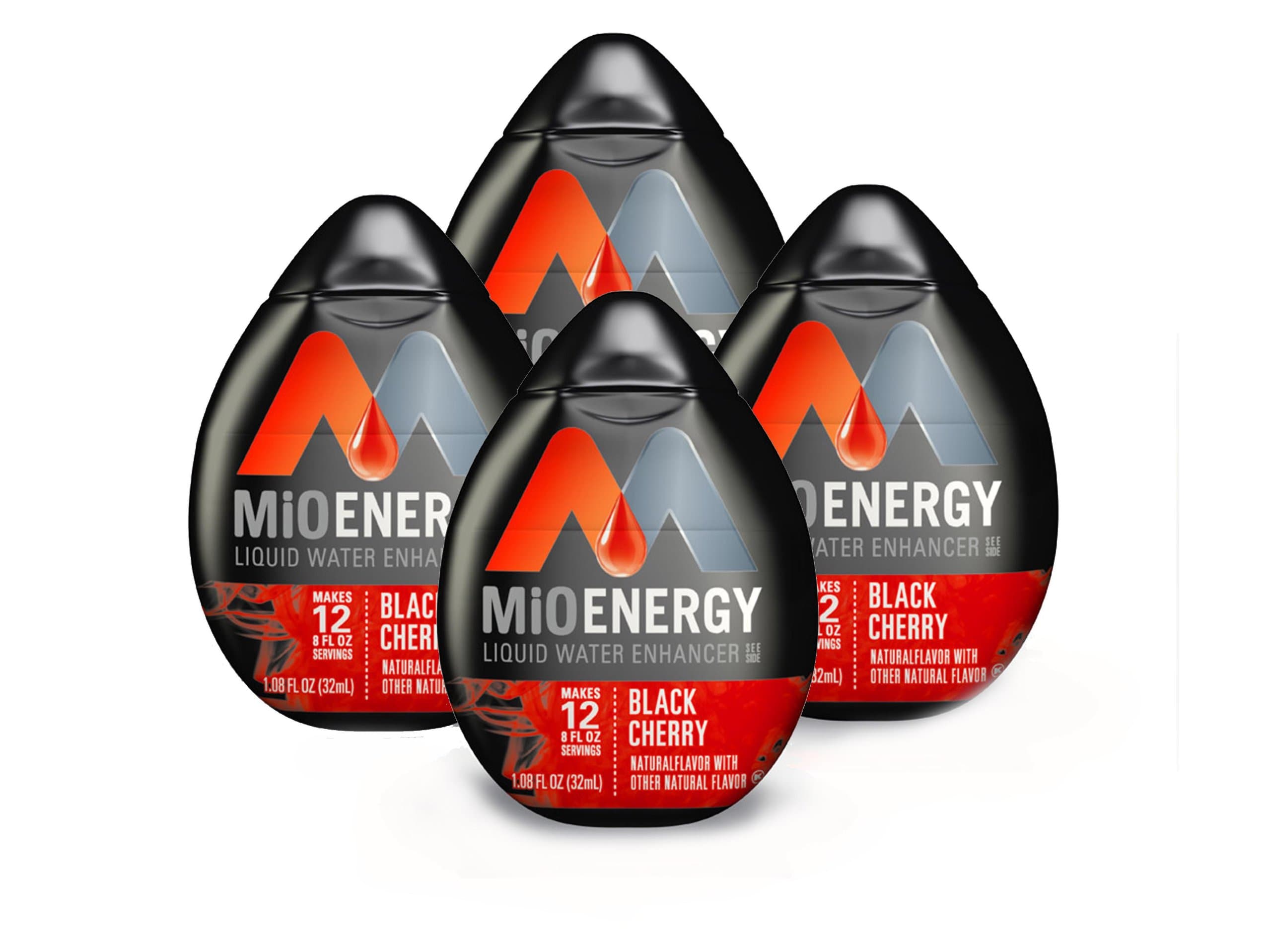 MIO Black Cherry, 1.08-ounce (Pack of 4)