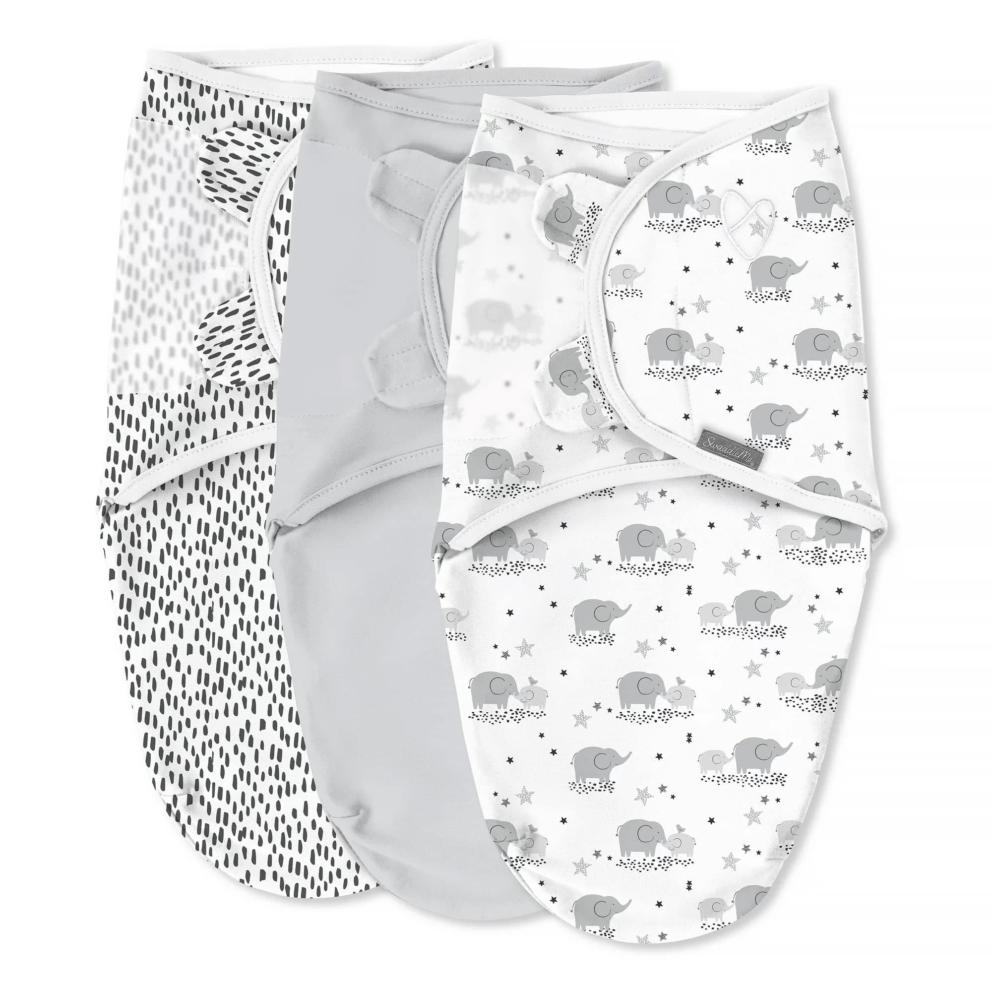 Original Swaddle - Size Small/Medium, 0-3 Months, 3-Pack (Mama & Me) Easy to Use Newborn Swaddle Wrap Keeps Baby Cozy and Secure and Helps Prevent Startle Reflex